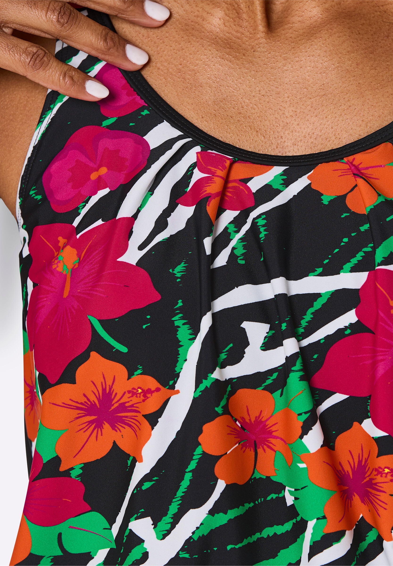 Witt Tankini »Oversized-Tankini-Top Tankini-Oberteil mit Elastikbund in der Taille«