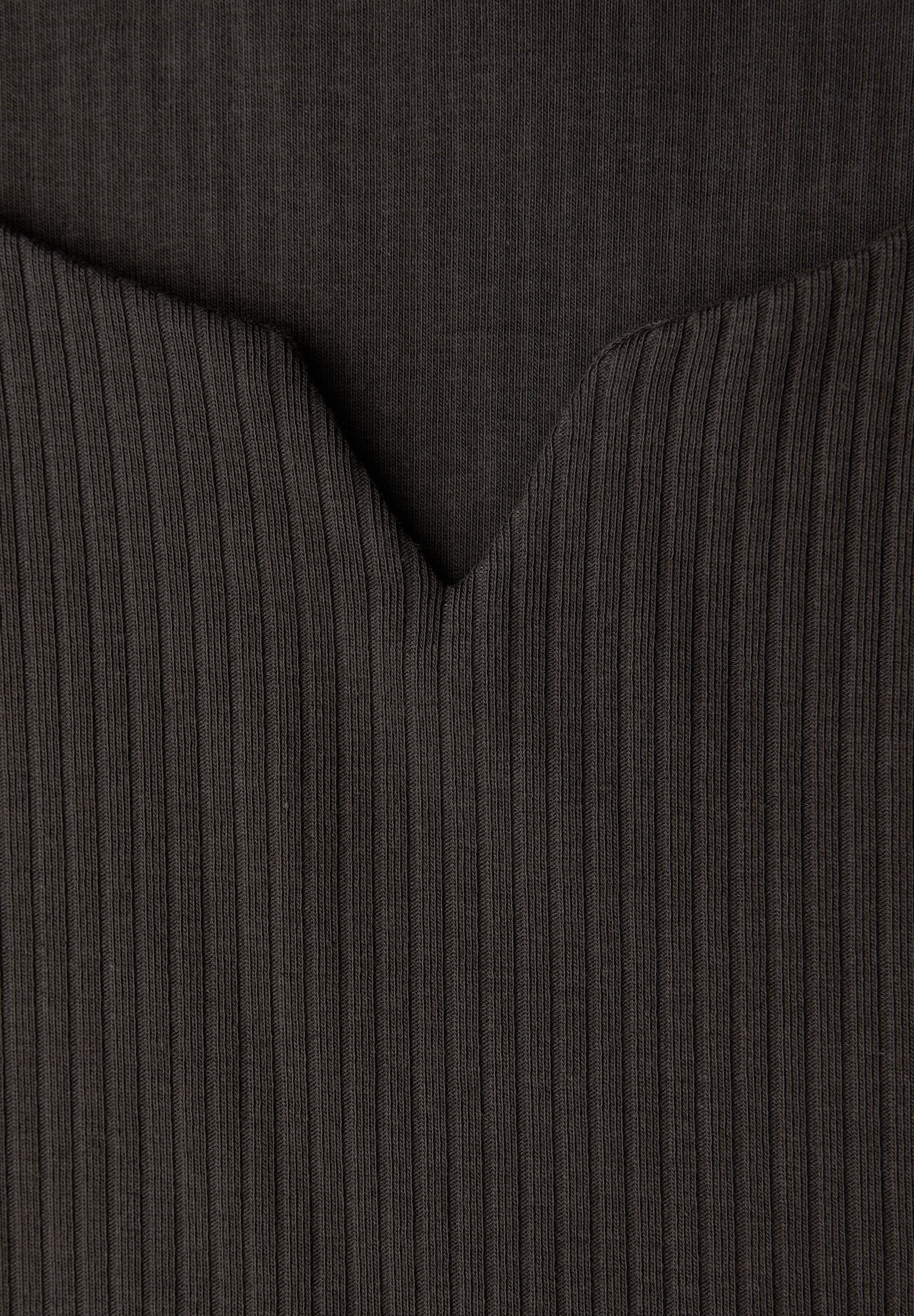 STREET ONE Langarmshirt mit Rippstruktur