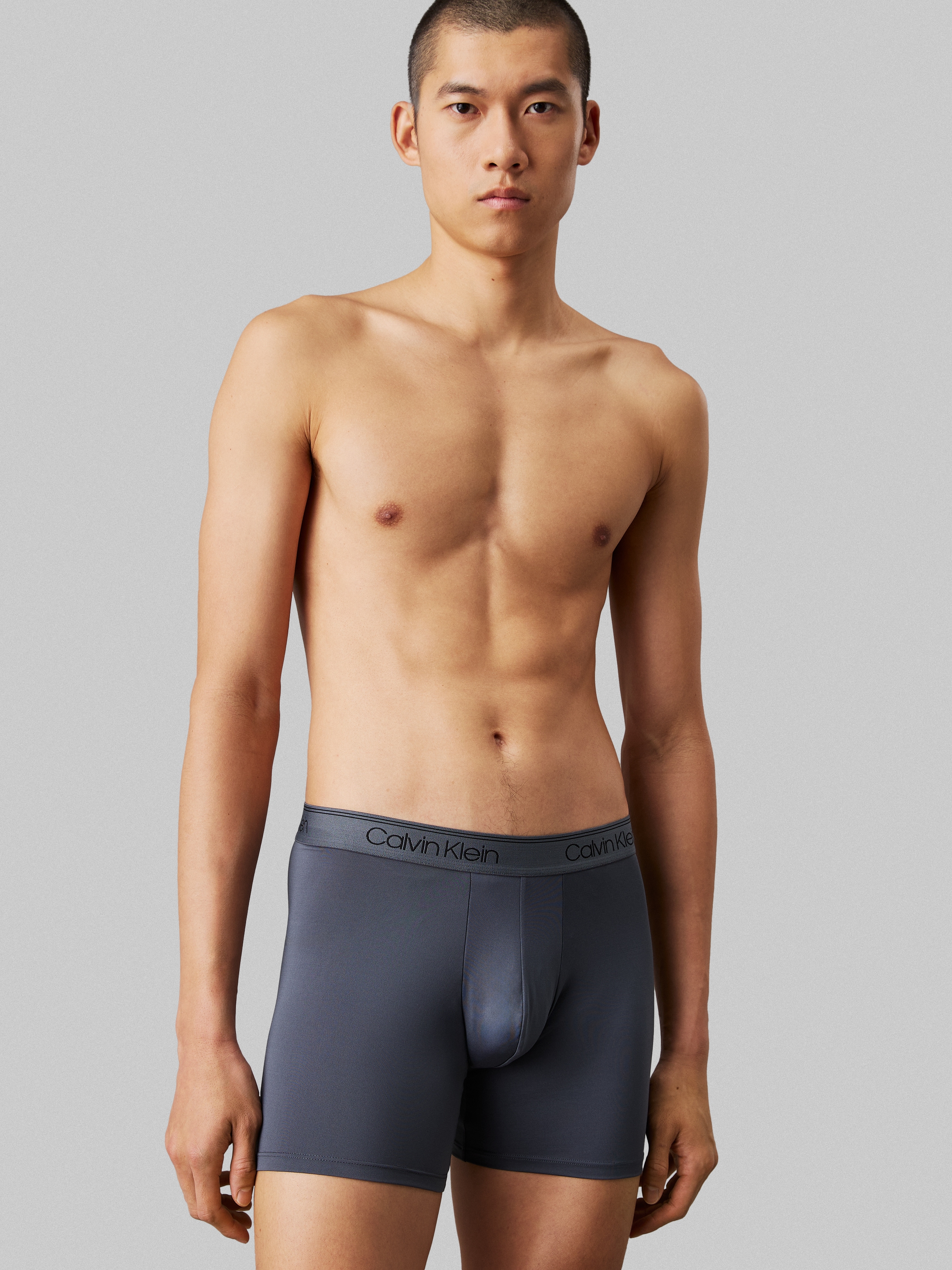 Calvin Klein Underwear Boxer »BOXER BRIEF 3PK«, (Packung, 3er-Pack), mit längerem Bein & Logo-Elastikbund