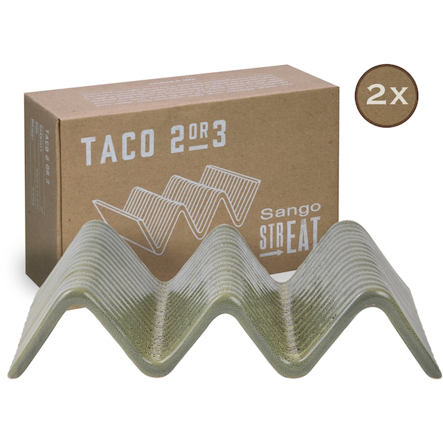 CreaTable Servierplatte »Taco Stand«, (Set, 2 tlg.), Servier Set,  Topaktueller „Streat Food“ Trend im OTTO Online Shop