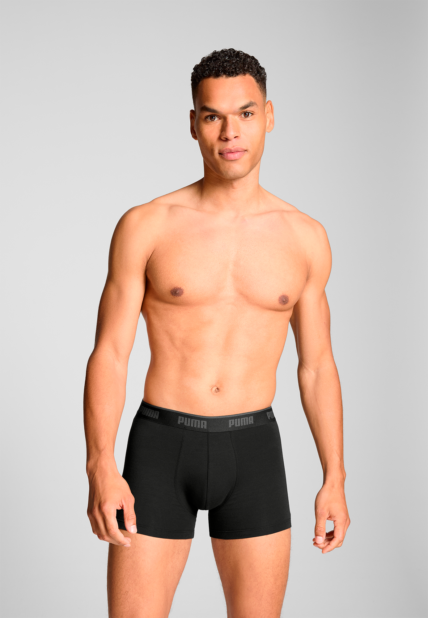 PUMA Boxershorts »PUMA MEN EVERYDAY BASIC BOXERS 3P«, (3er Pack), Komfortabler elastischer Logobund
