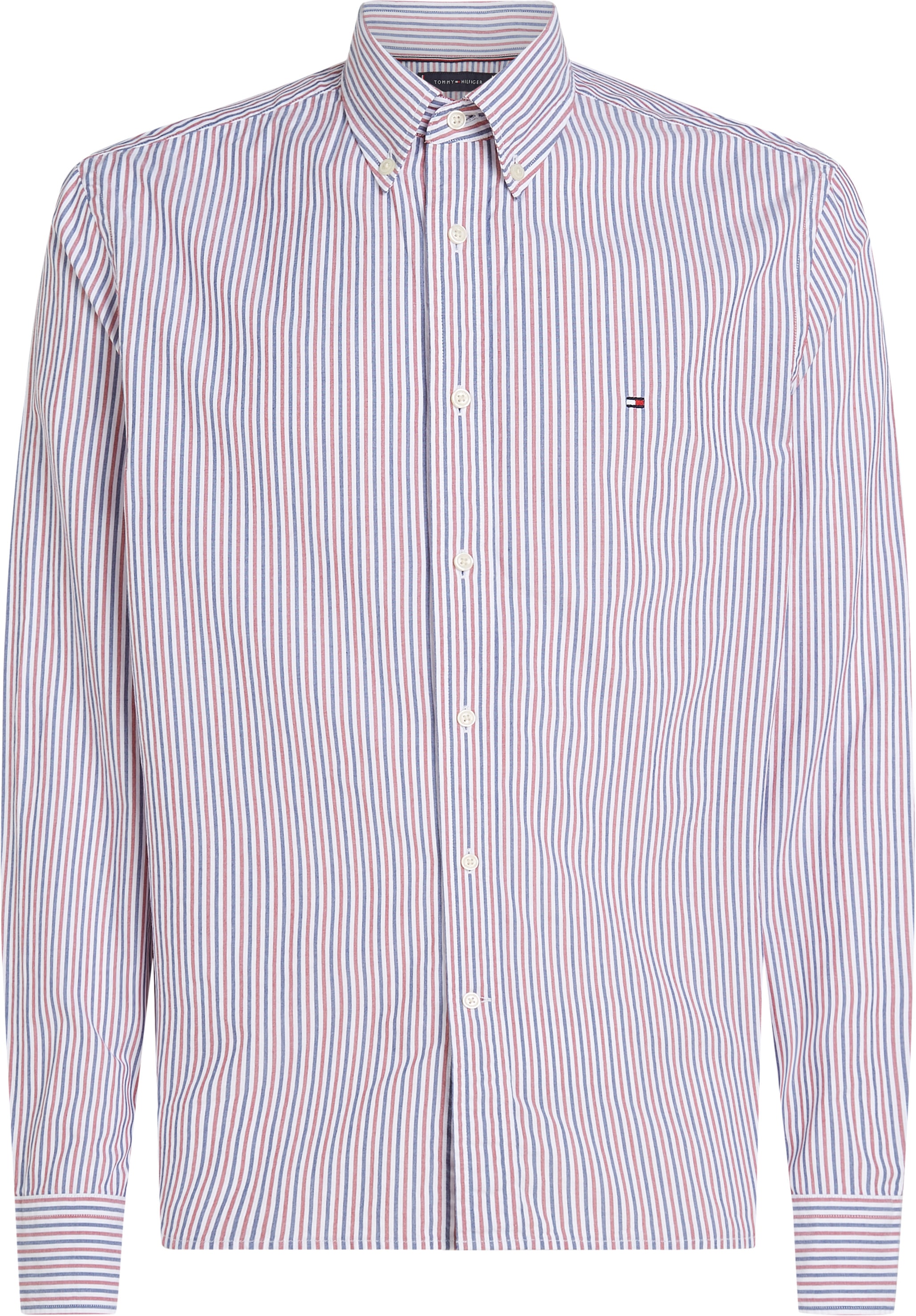 Tommy Hilfiger Langarmhemd »FLEX POPLIN CLASSIC STP RF SHIRT«, mit Sreifenmuster