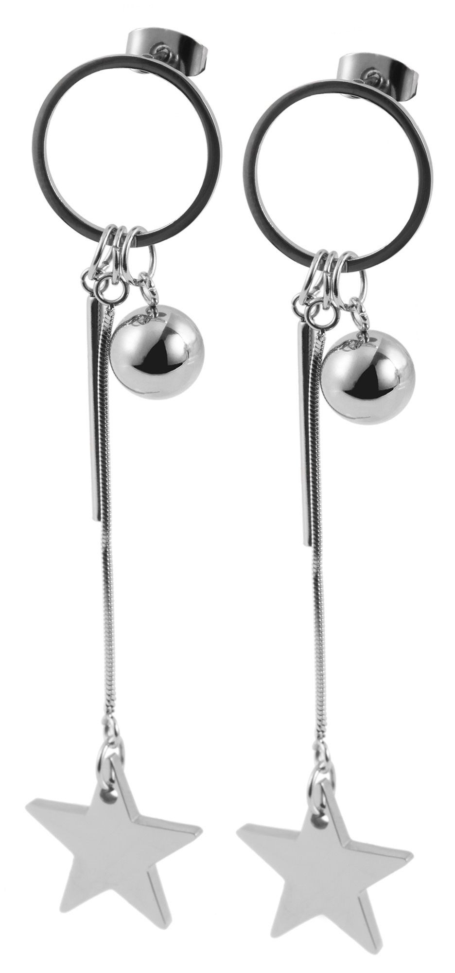 Adelia´s Paar Ohrhänger »Damen Ohrringe ¿ Ohrhänger aus Edelstahl«