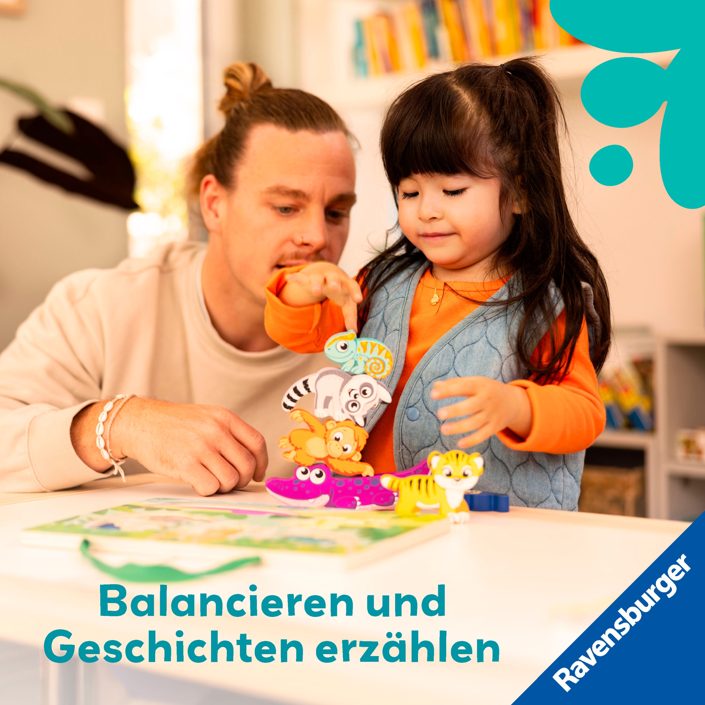 Ravensburger Puzzle »Play+ Magnetisches Holz-Fühl-Puzzle: Dschungel«