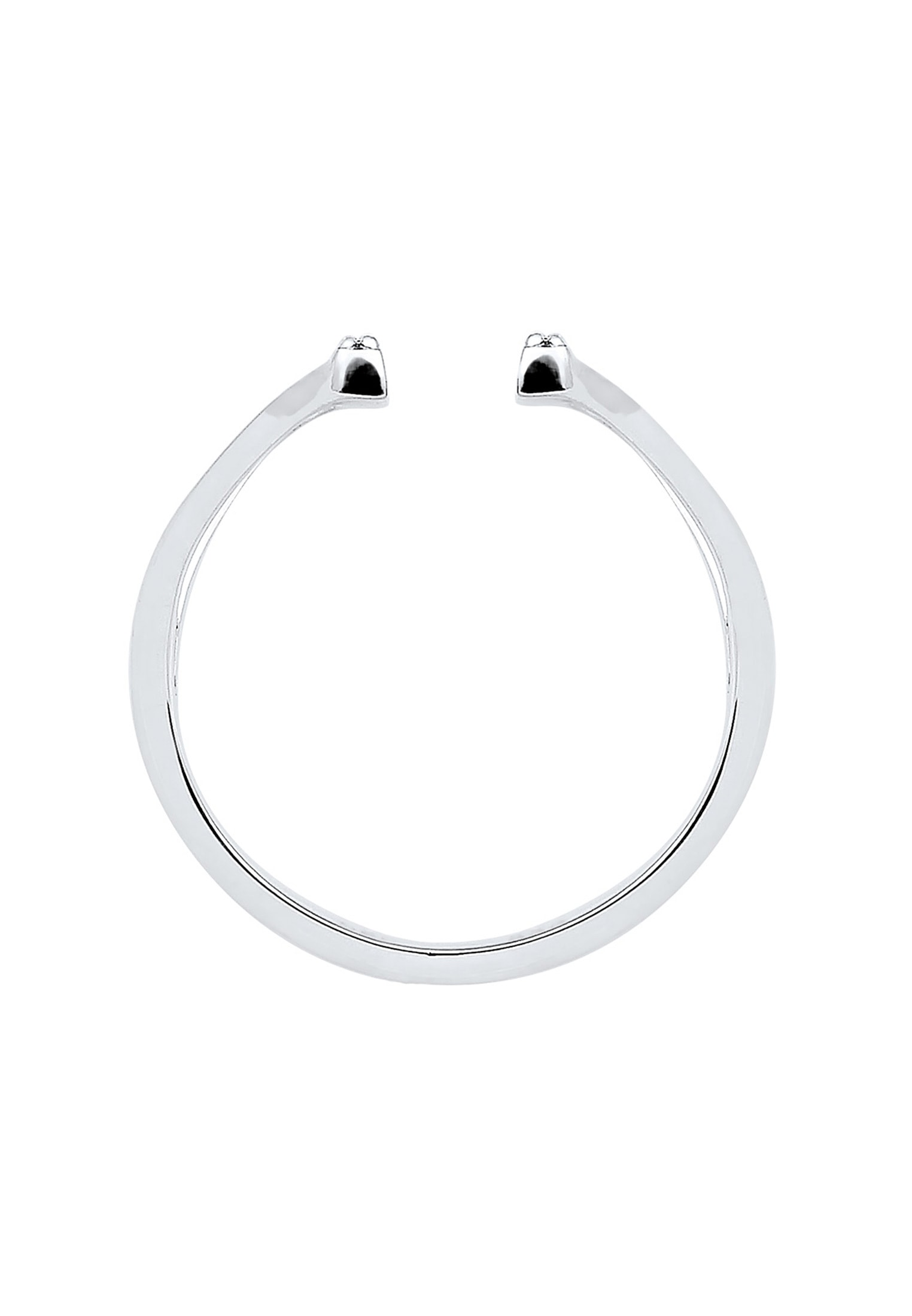 Elli Silberring »Ring Geo Resize Offen Kristalle 925 Silber«