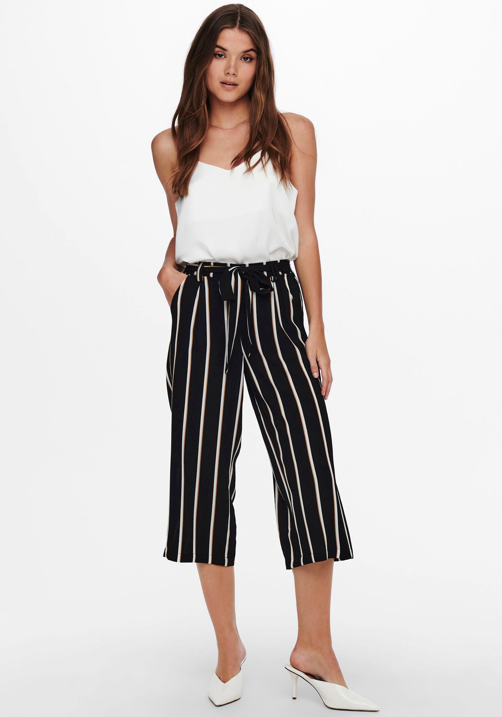 »ONLWINNER Palazzohose uni oder NOOS PTM«, Design bei gestreiftem PANT PALAZZO in CULOTTE OTTO ONLY