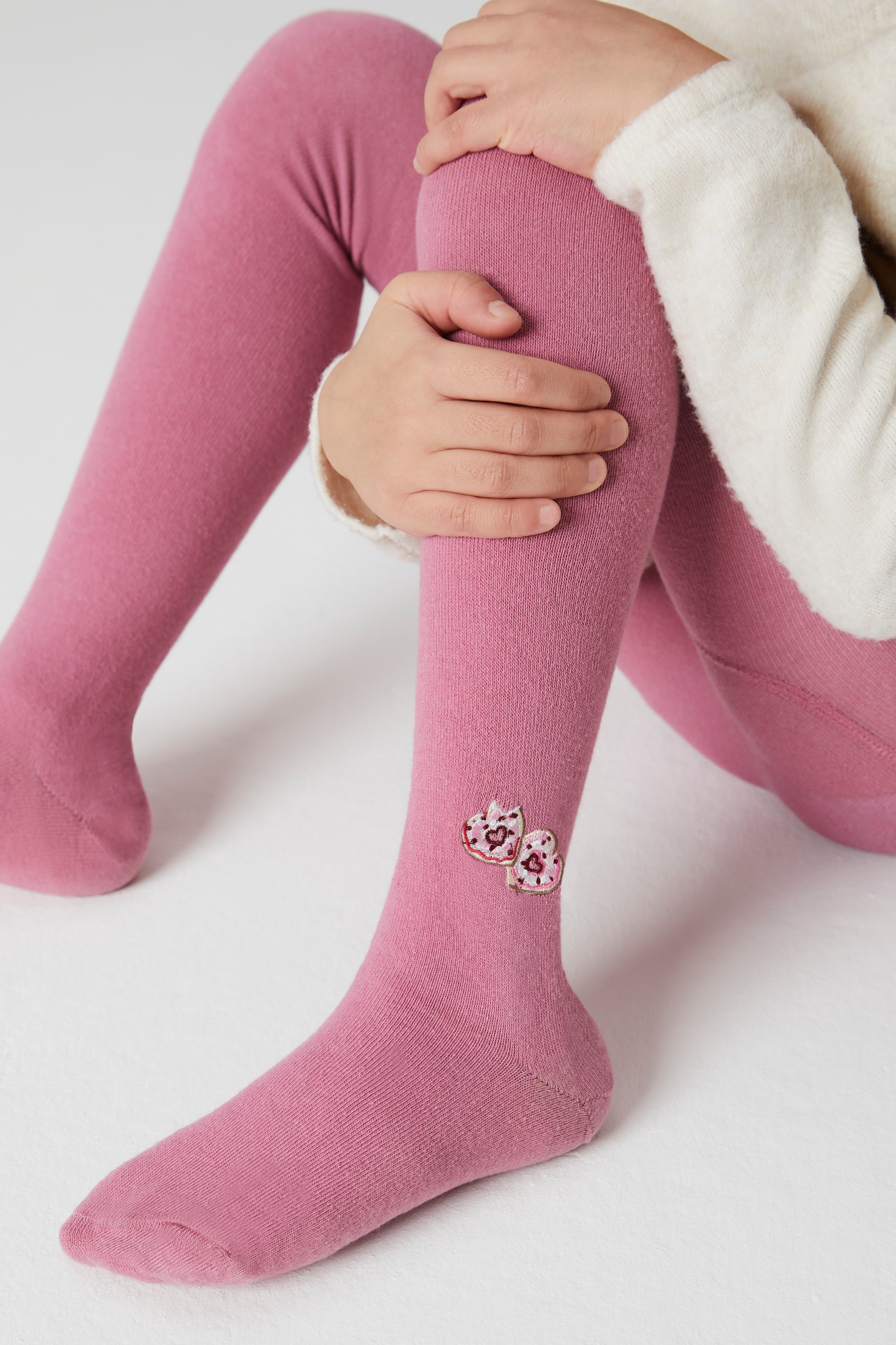 H.I.S Strickstrumpfhose Packung, 3 Stk. tlg. mit kleinen Stickereien