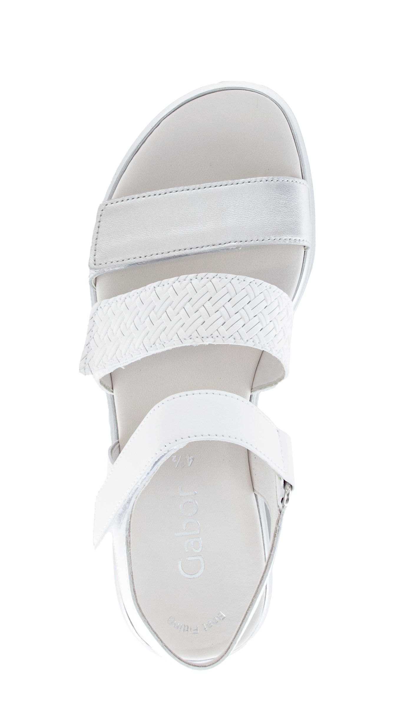 Gabor Keilsandalette  Plateau, Riemchensandale, Sommerschuh mit Kontrastbesatz