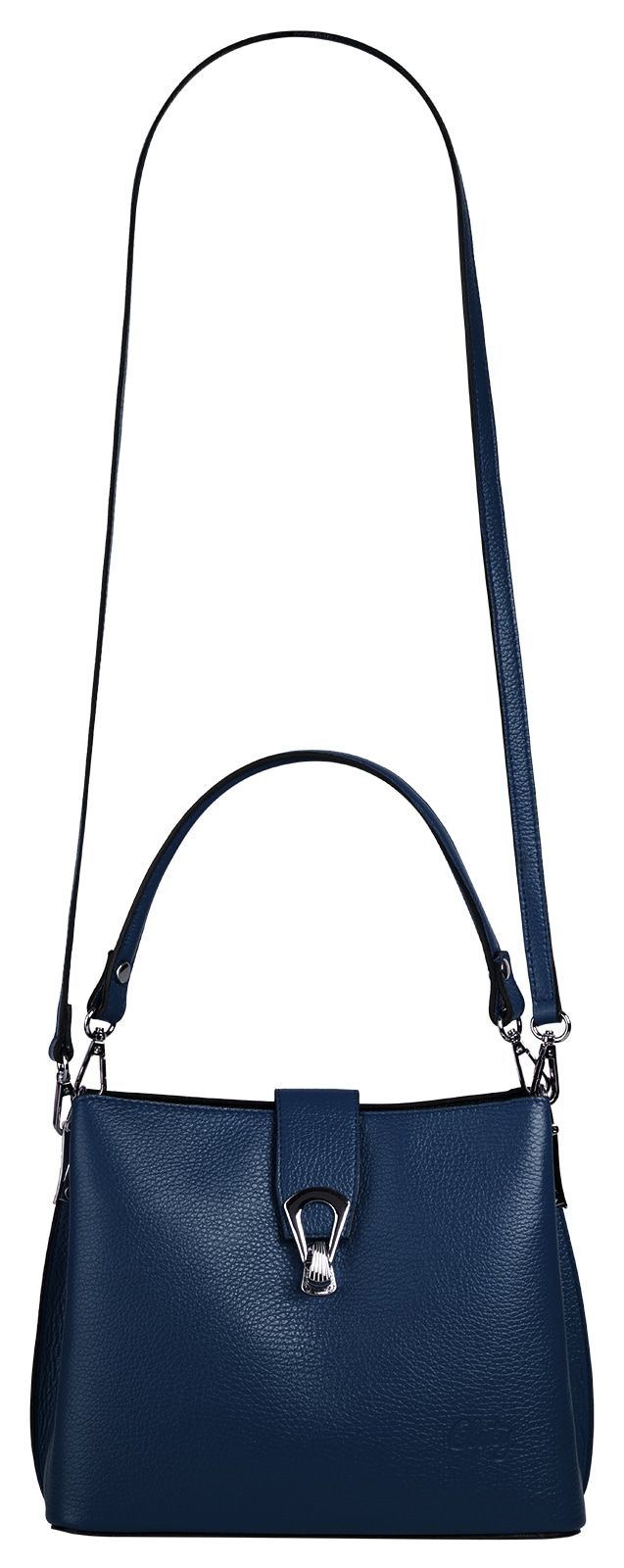 Cluty Umhängetasche, echt Leder, Made in Italy