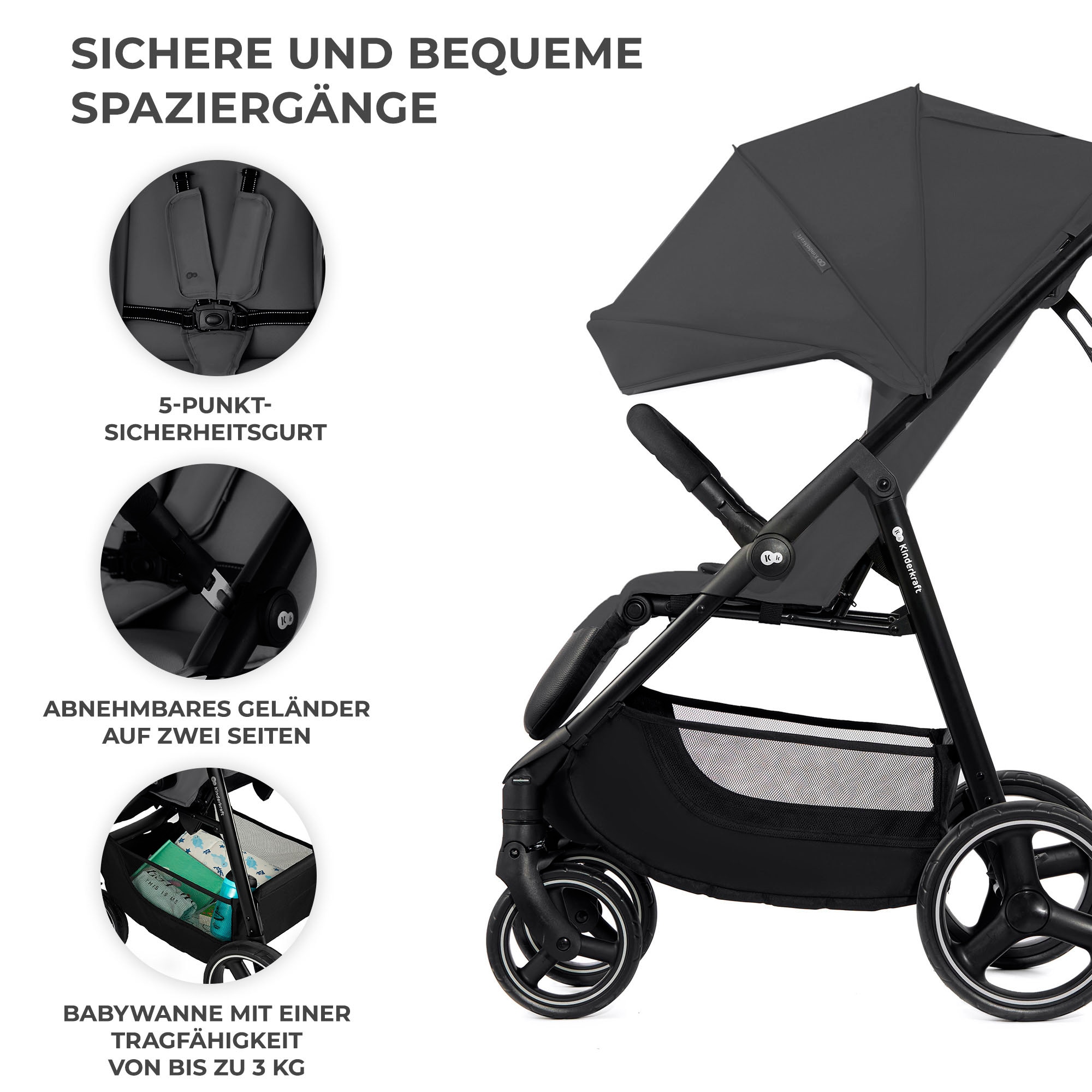 Kinderkraft Kinder-Buggy »TRIG 3«, 22 kg