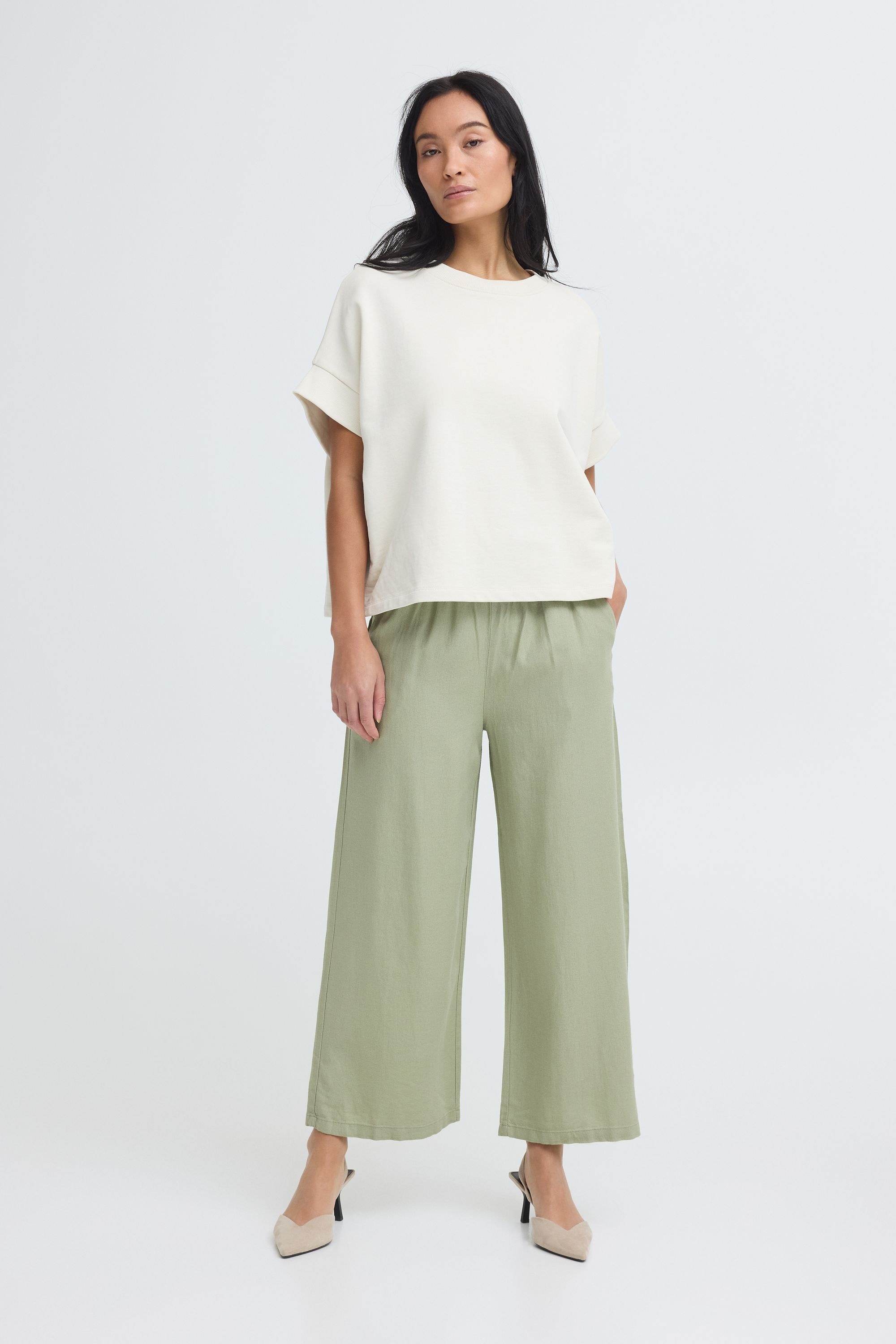 OXMO Loungehose »Loungehose OXNInna Linen Mix«