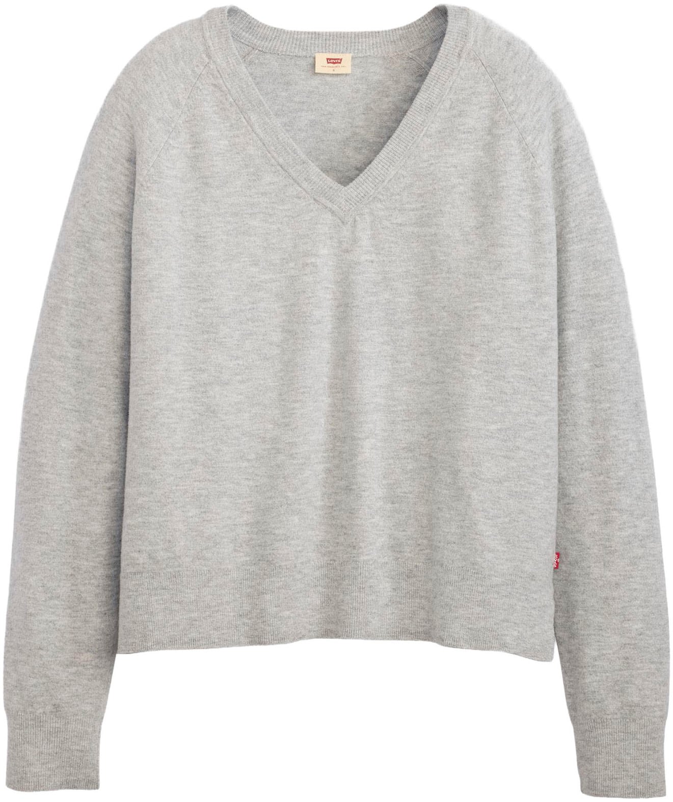 Levi's® V-Ausschnitt-Pullover »TARA SUPER SOFT V«, im Bund beidseitig mit kurzem Schlitz