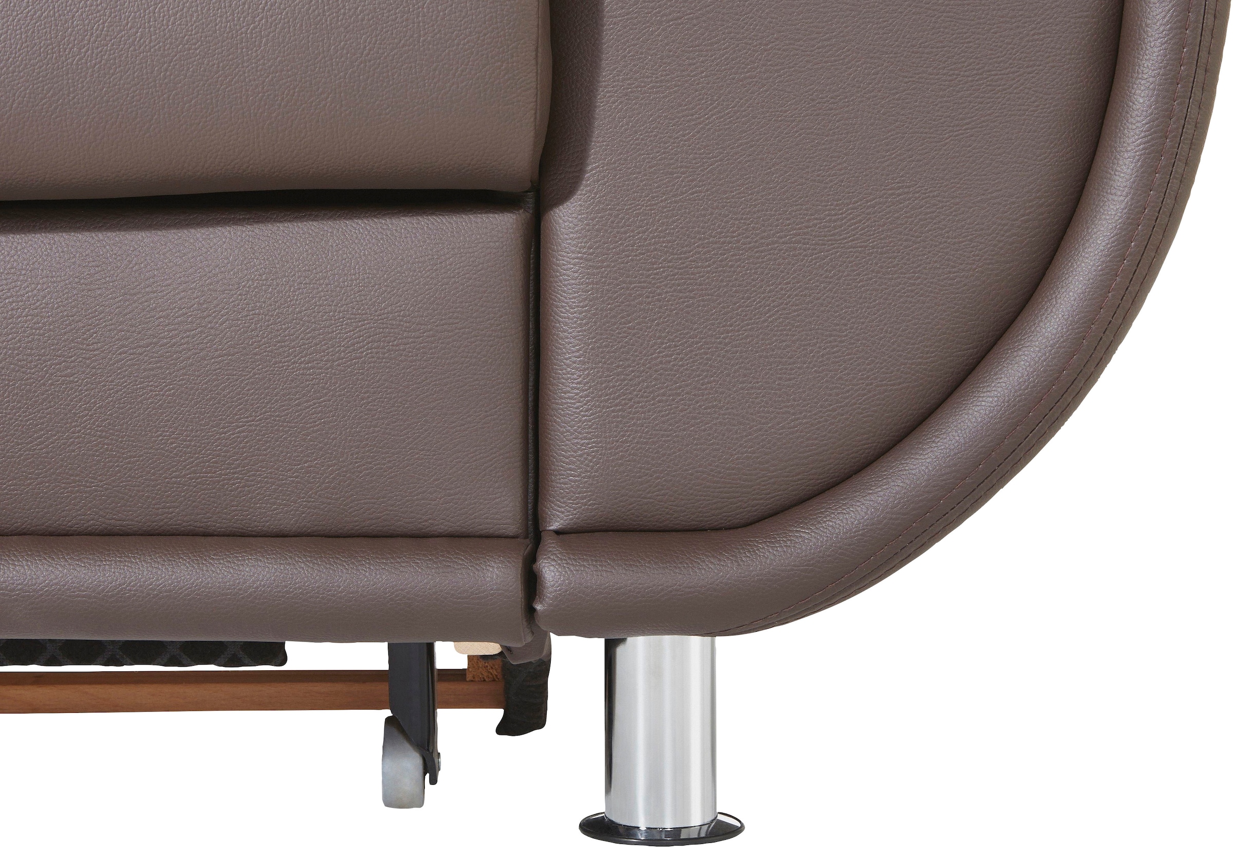 TRENDMANUFAKTUR Ecksofa »Rondo, L-Form«, wahlweise mit Federkern, wahlweise mit Bettfunktion