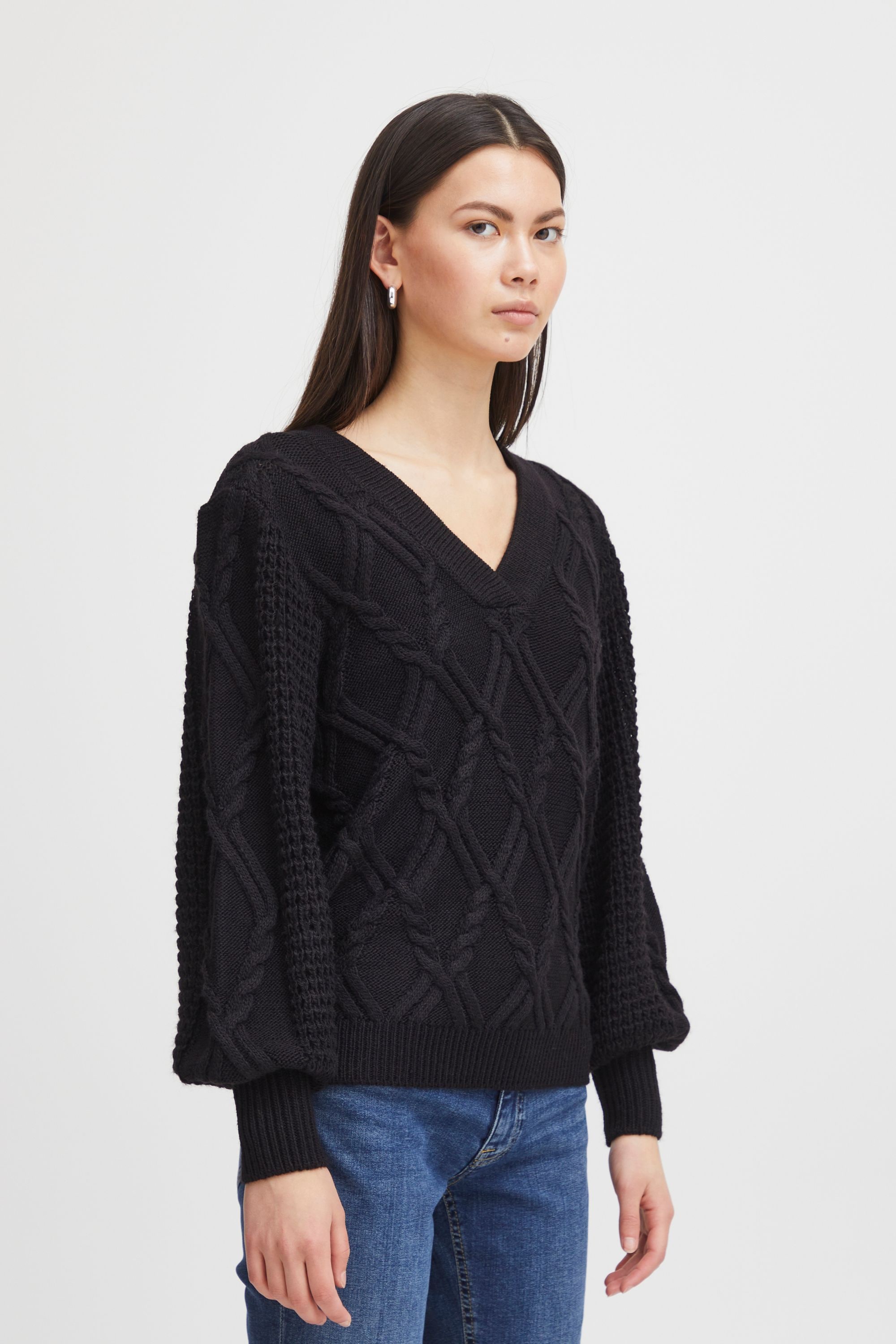 Ichi Strickfleece-Pullover »Strickpullover IHAndosa«