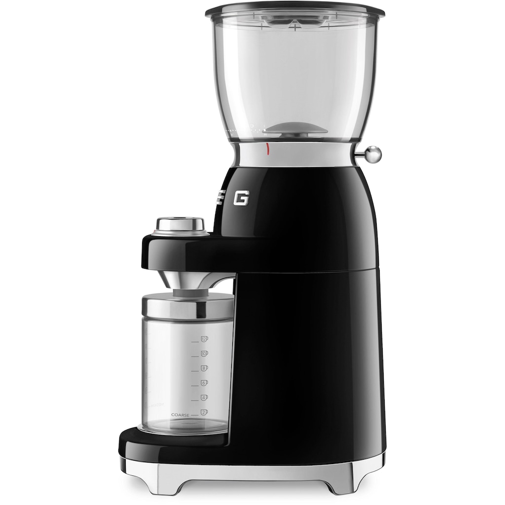 Smeg Kaffeemühle »CGF01BLEU Schwarz«, 150 W, Kegelmahlwerk, 350 g Bohnenbehälter