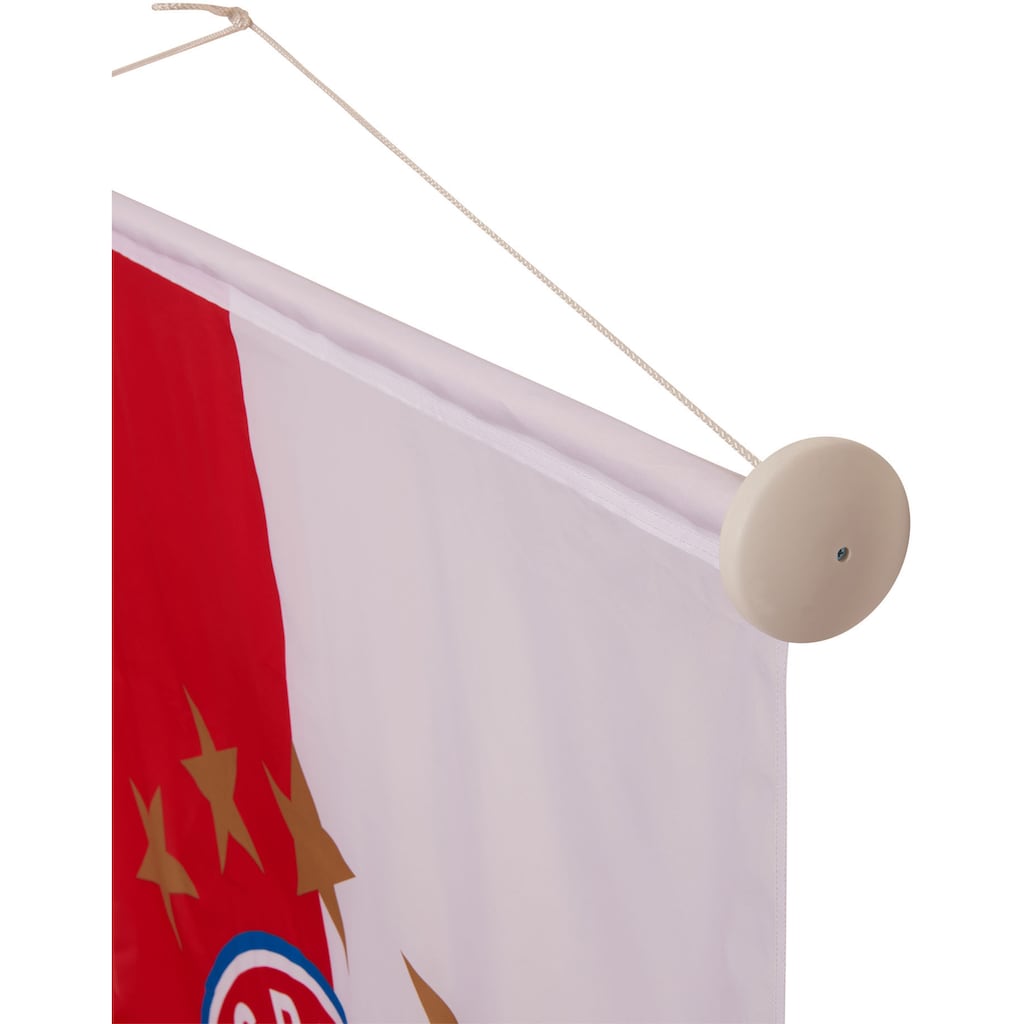FC Bayern Fahne »FC Bayern München Bannerfahne mit 5 Sterne Logo, 120x300 cm«