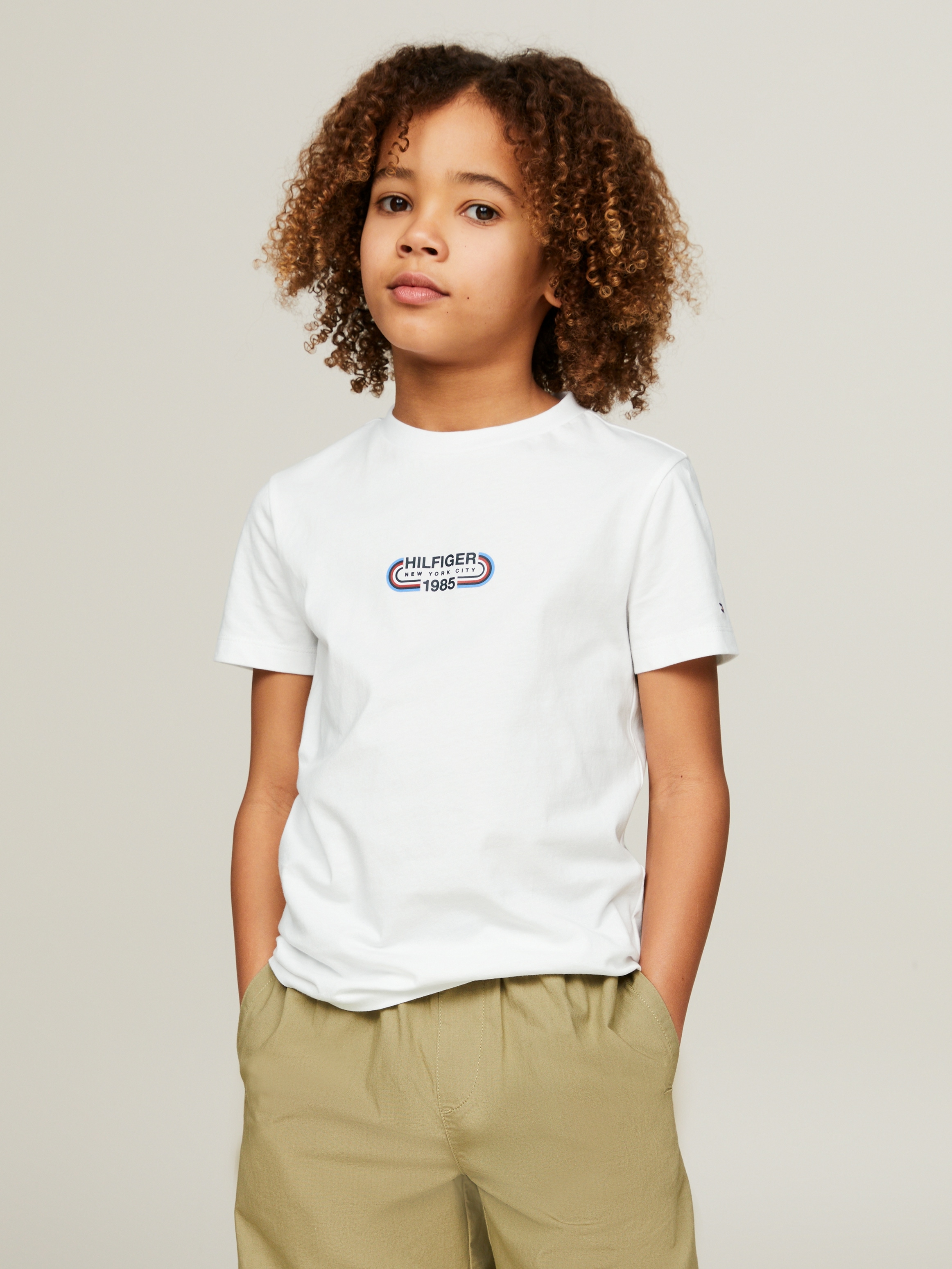 T-Shirt »HILFIGER TRACK TEE S/S«, Kinder bis 16 Jahre