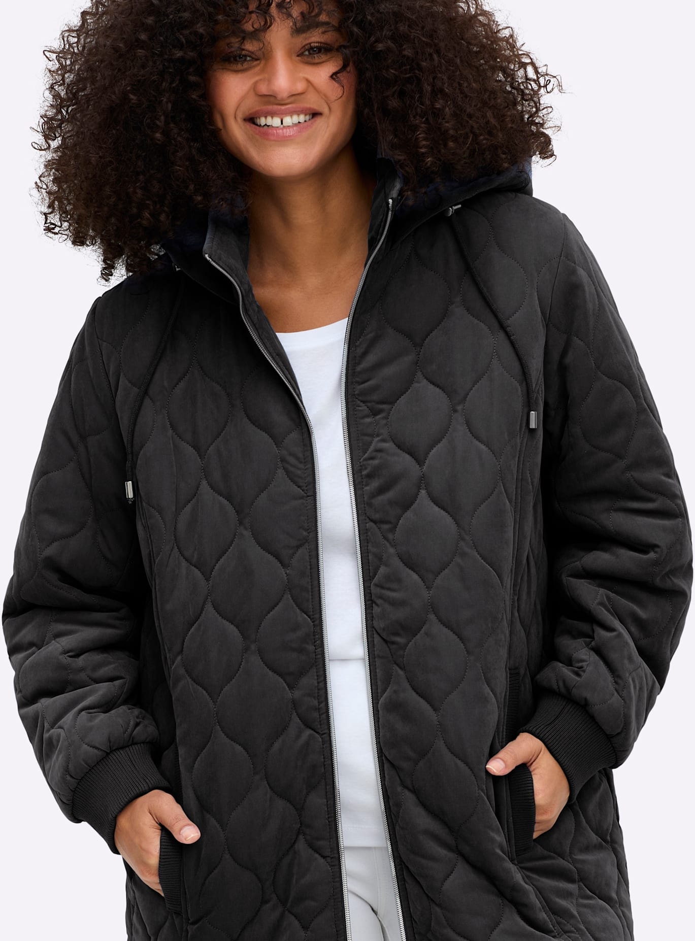 Sheego Blouson mit Kapuze