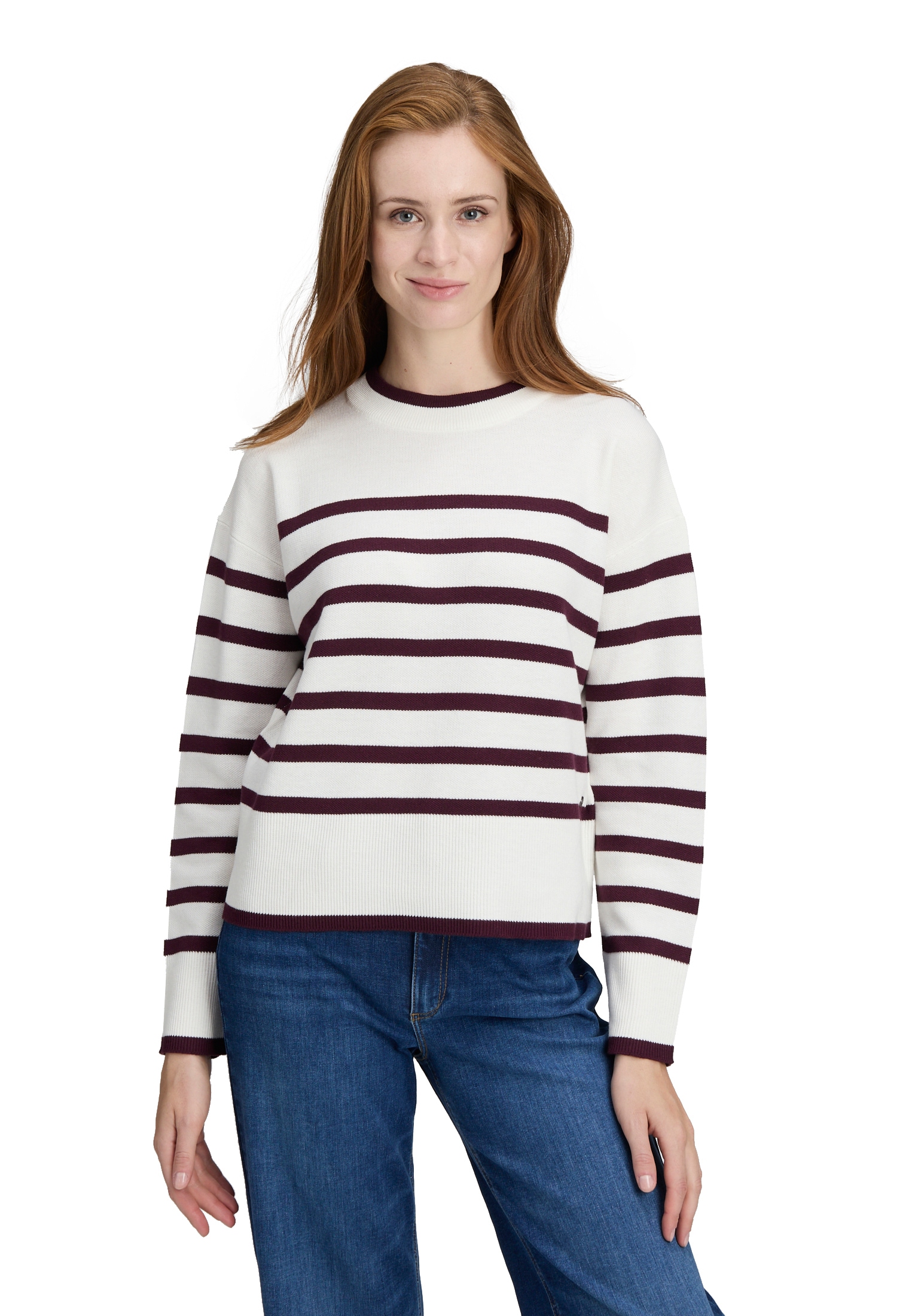 Betty&Co Strickpullover »Strickpullover mit Streifen«
