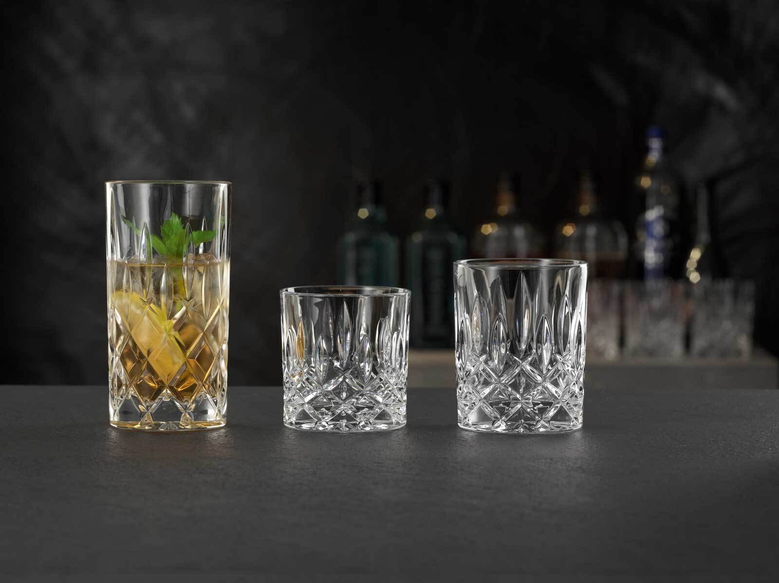 Nachtmann Gläser-Set »Bargläser Noblesse 18er Set transparent« Erhöhte Bruchfestigkeit, spülmaschinenfest, brillant und klar
