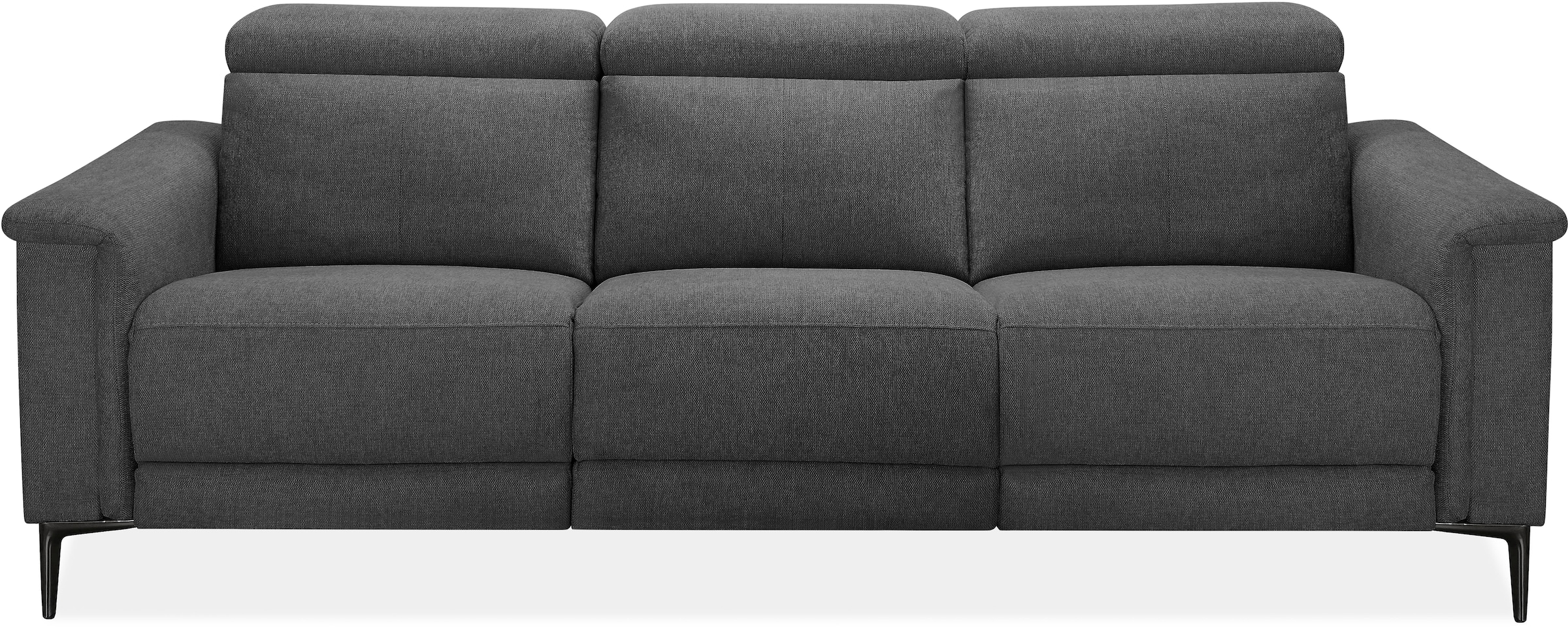 OTTO home 3-Sitzer »LUND B: 222 cm - OTTO. Verlässliche Qualität. Mit Relaxfunktion« in 2 Sitzen (links/rechts), manuell/elektrisch (USB-C), Kopfteilverst.