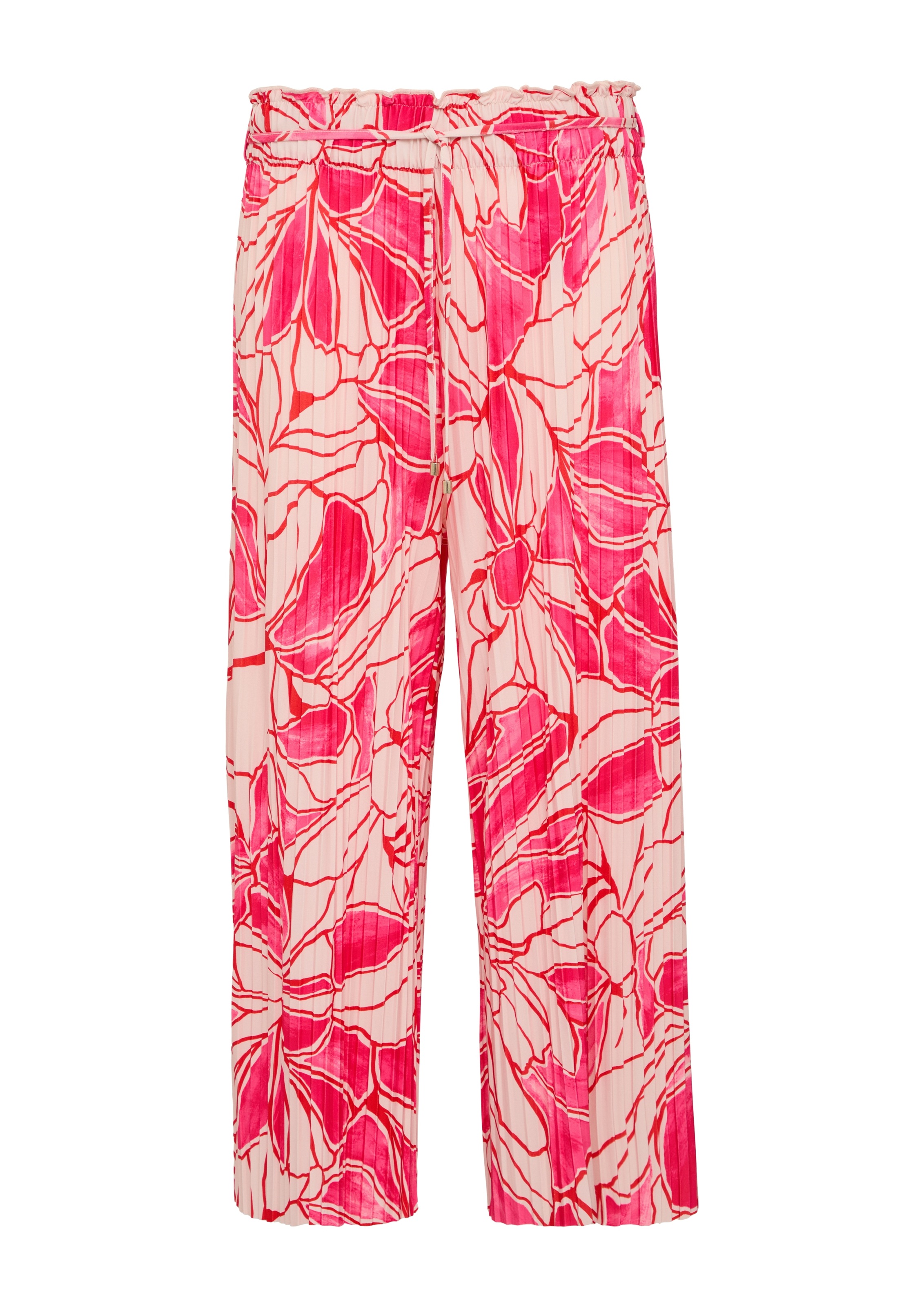 s.Oliver BLACK LABEL Stoffhose, mit All-Over Print und Stuktur