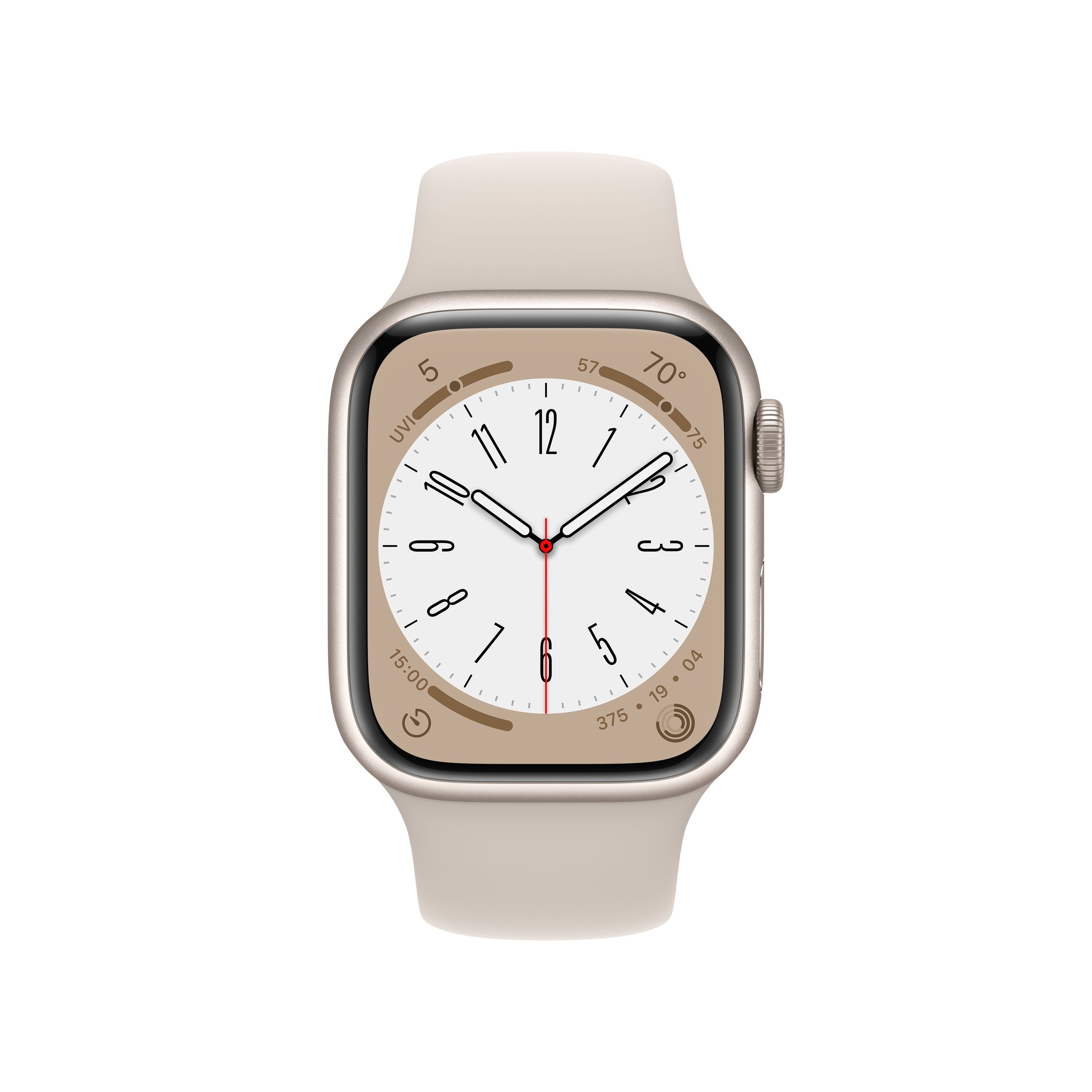 Apple Smartwatch »Series 8, GPS, Aluminium-Gehäuse, 41 mm mit Sportarmband«, (Watch OS)
