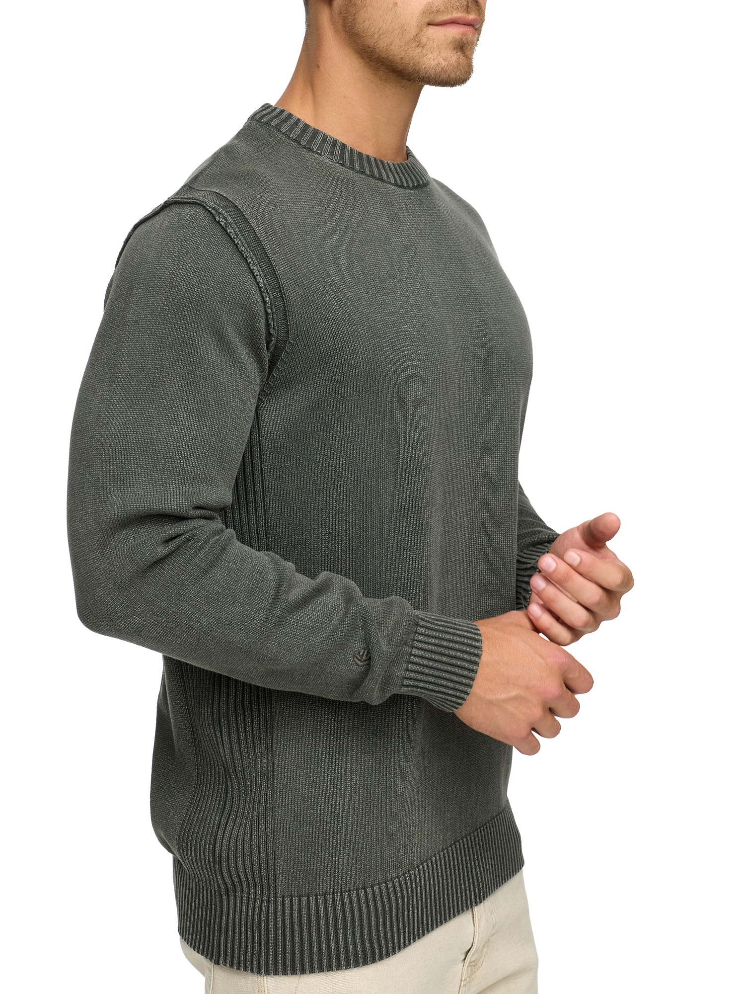 Indicode Rundhalspullover »INNiels O-neck«