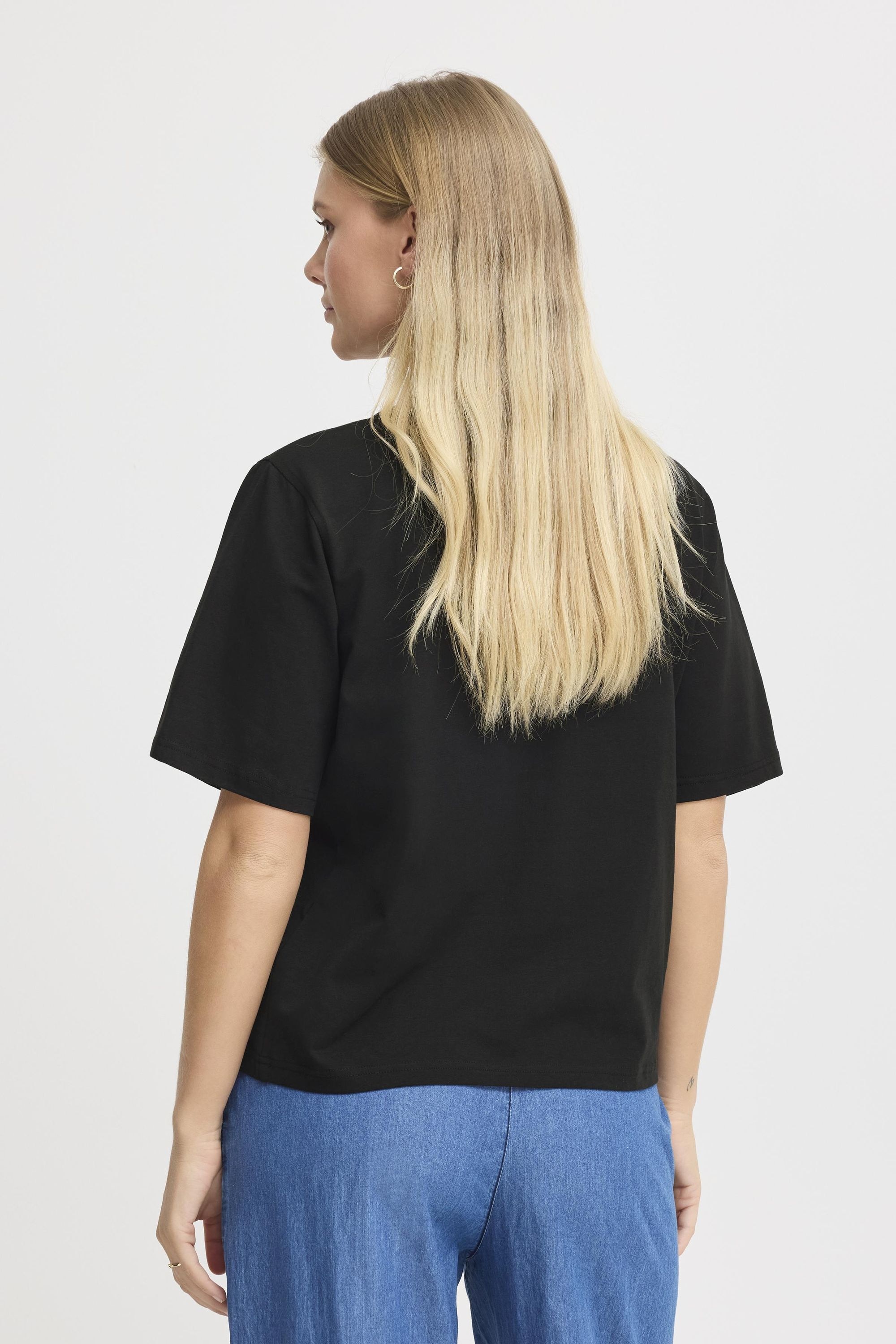 fransa Rundhalsshirt »Rundhalsshirt FRZASHOULDER«
