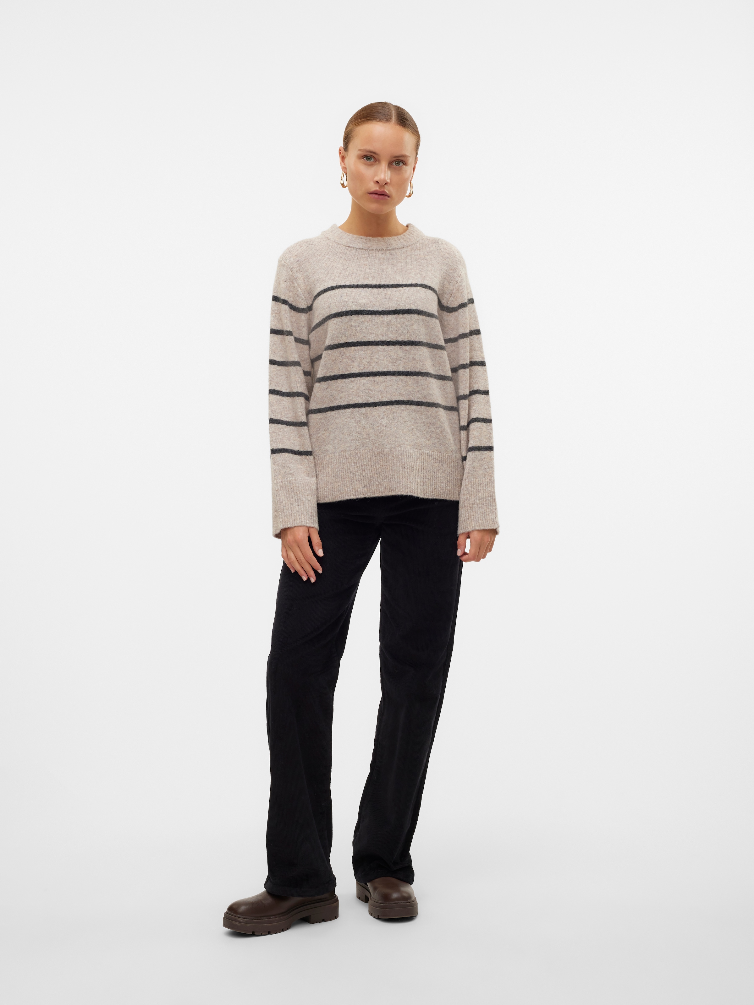 Vero Moda Strickpullover »VMFLAWLESS LS O-NECK PULLOVER GA NOOS«