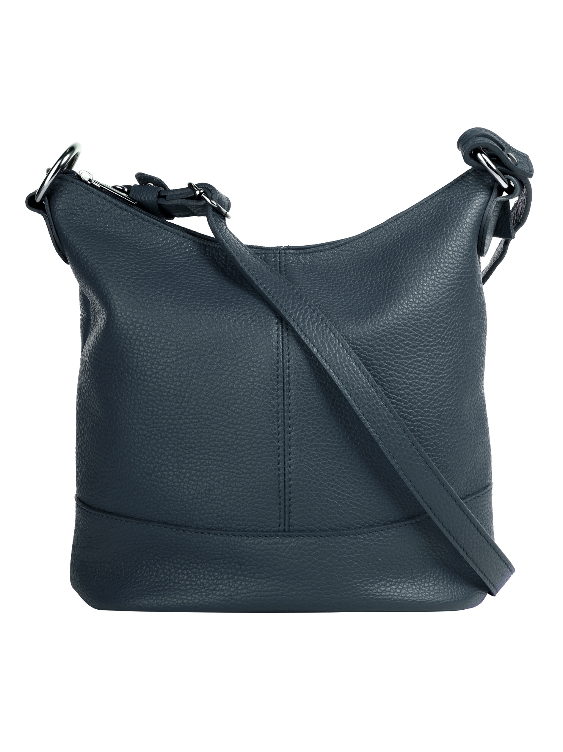 Cluty Umhängetasche, echt Leder, Made in Italy