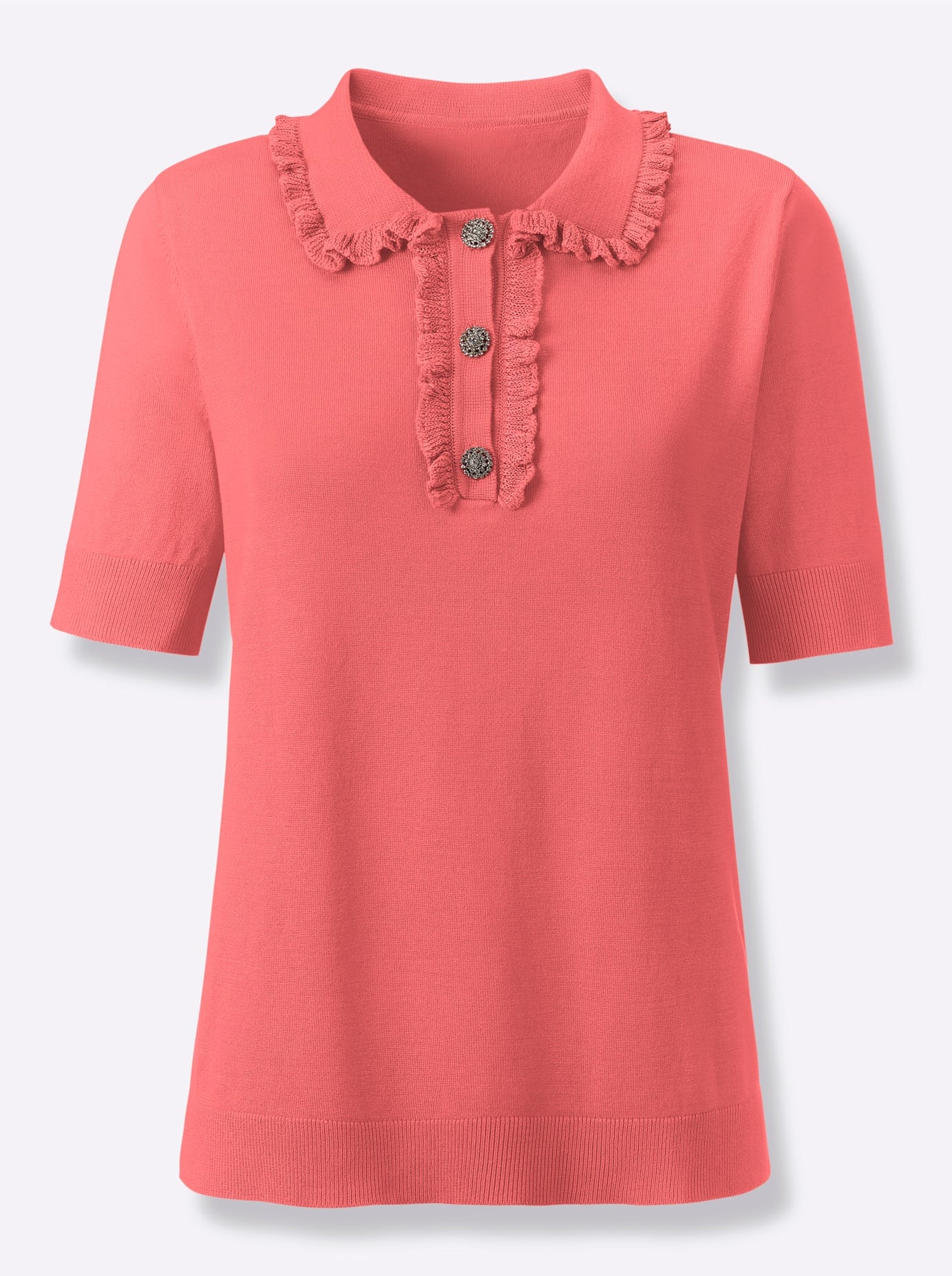 creation L Kurzarmpullover »Polopullover«