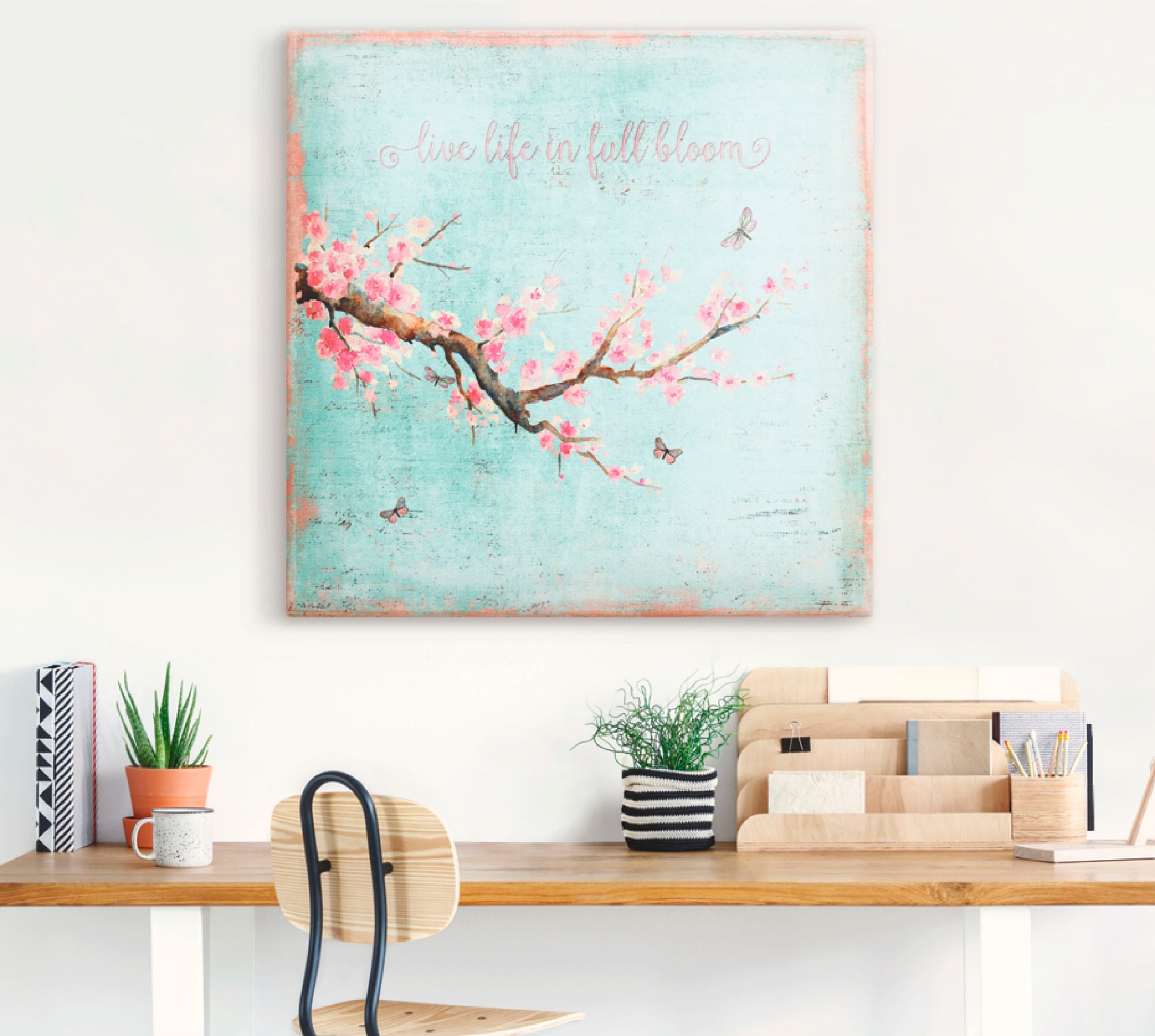 Artland Wandbild »Kirschblüte« Blumen 1 Stk. tlg. als Alubild, Leinwandbild in verschied. Größen