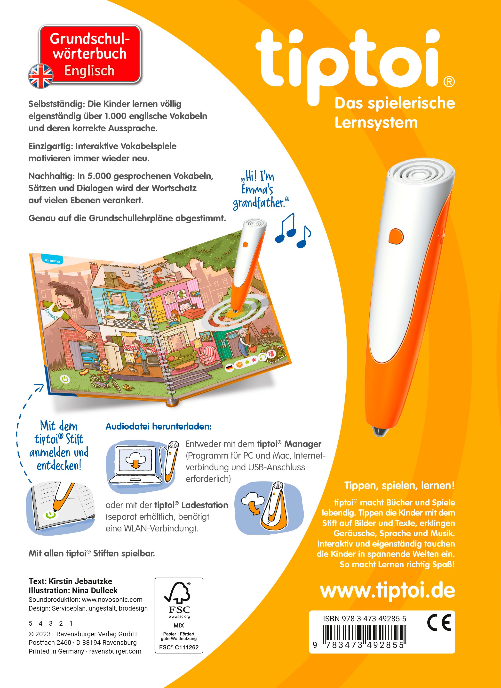 Ravensburger Buch »tiptoi® Grundschulwörterbuch Englisch«