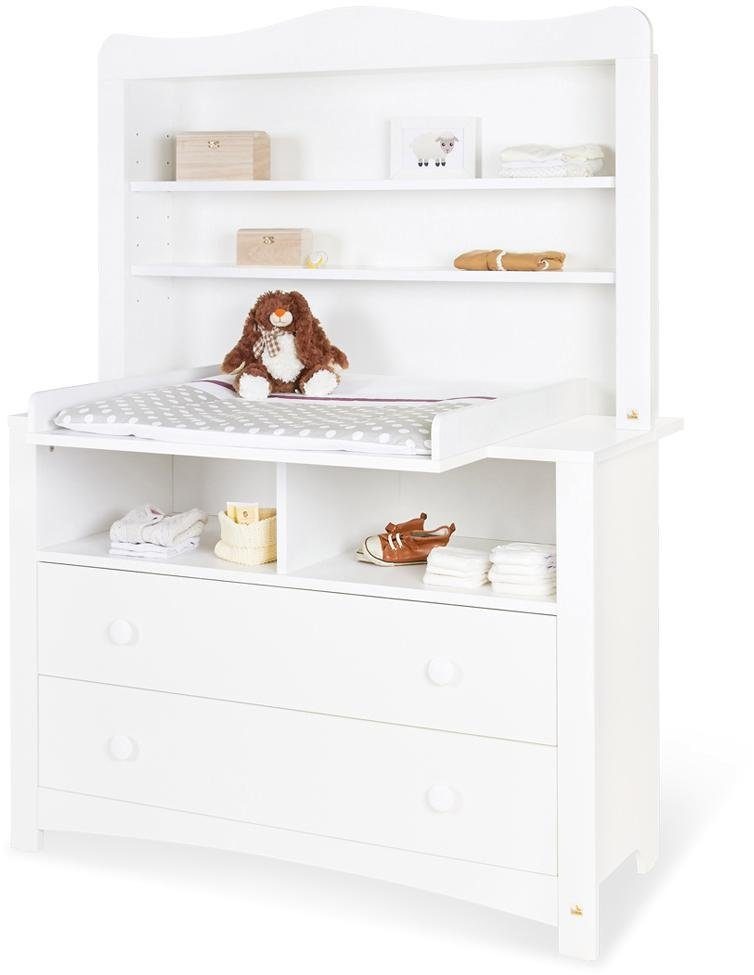 Pinolino® Wickelkommode »Florentina«, bis 15 kg, extrabreit mit Regalaufsatz; Made in Europe, 130 cm