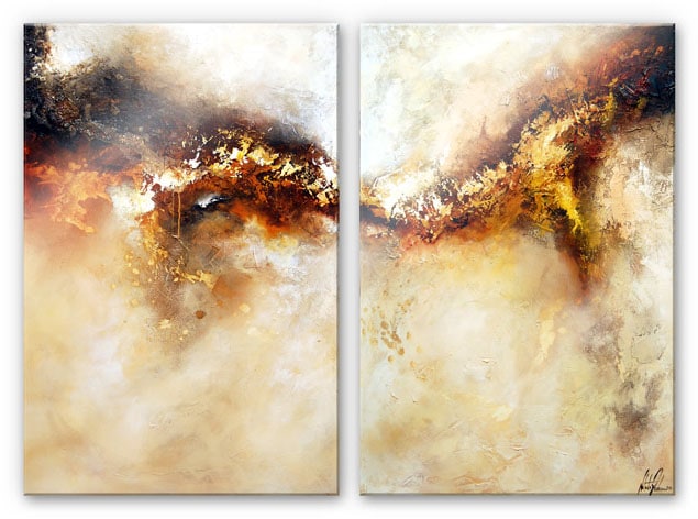 Wall-Art Mehrteilige Bilder »Metalle Gold Abstrakt (2-teilig)«, (Set, 3 St.)  bestellen im OTTO Online Shop