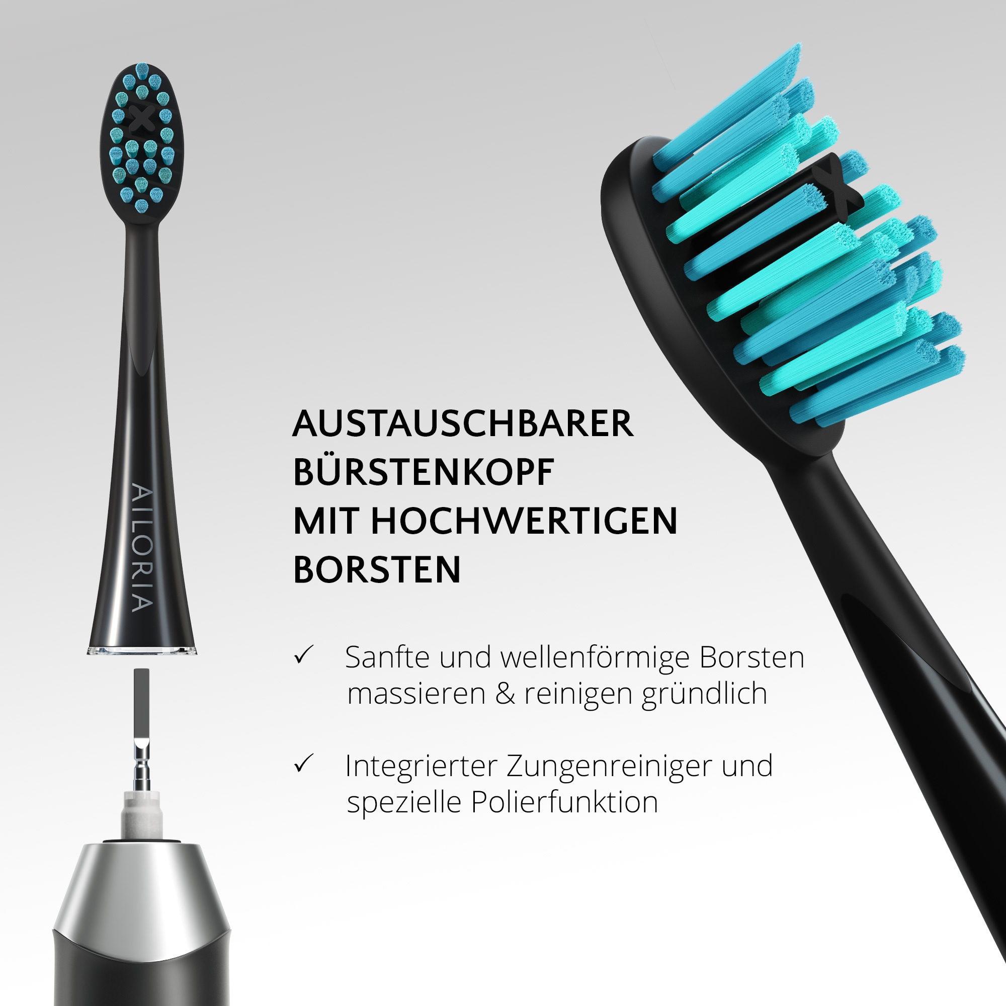 AILORIA Schallzahnbürste »USB-Schallzahnbürste SHINE BRIGHT«