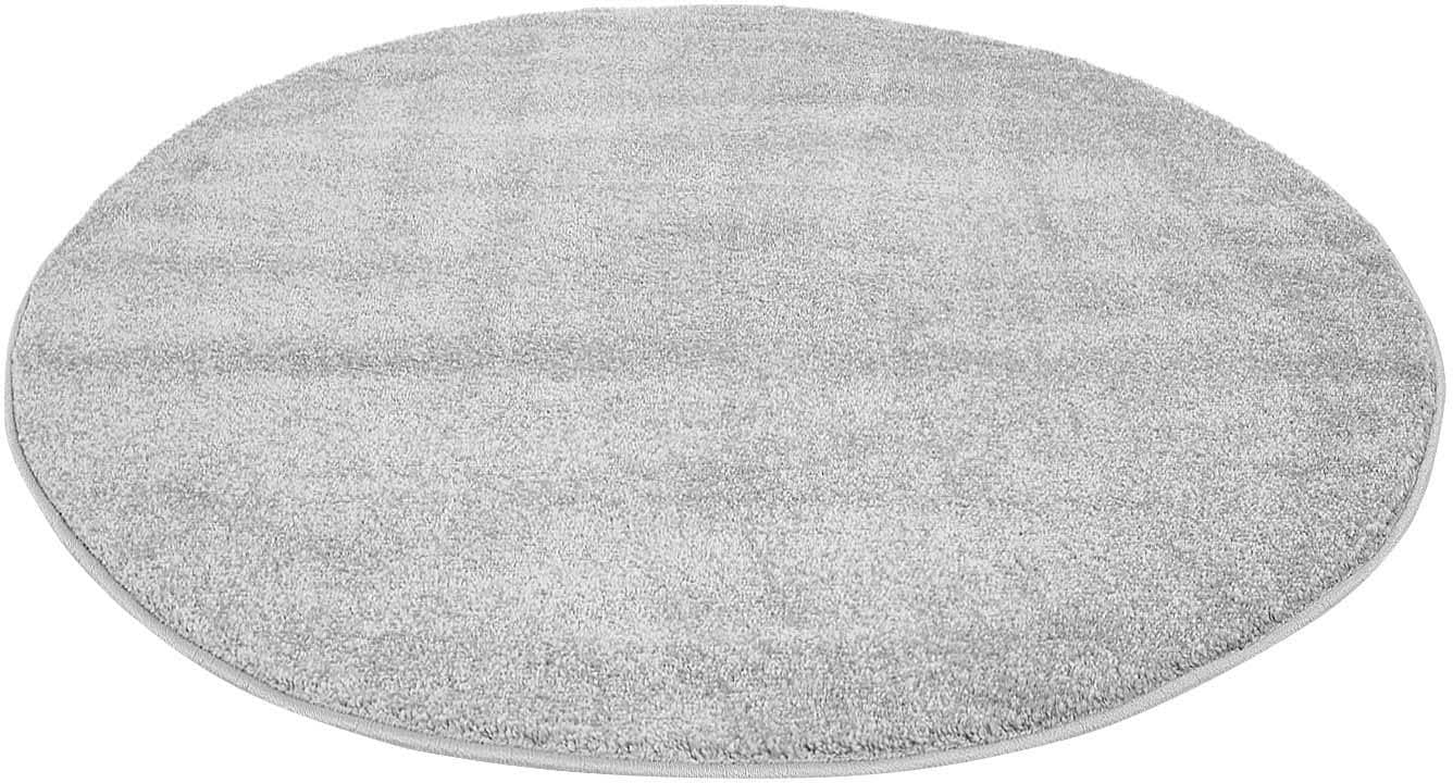 Carpet City Teppich »Moda Soft 2081«, rund, Kurzflor, Uni Farben, Weicher Flor