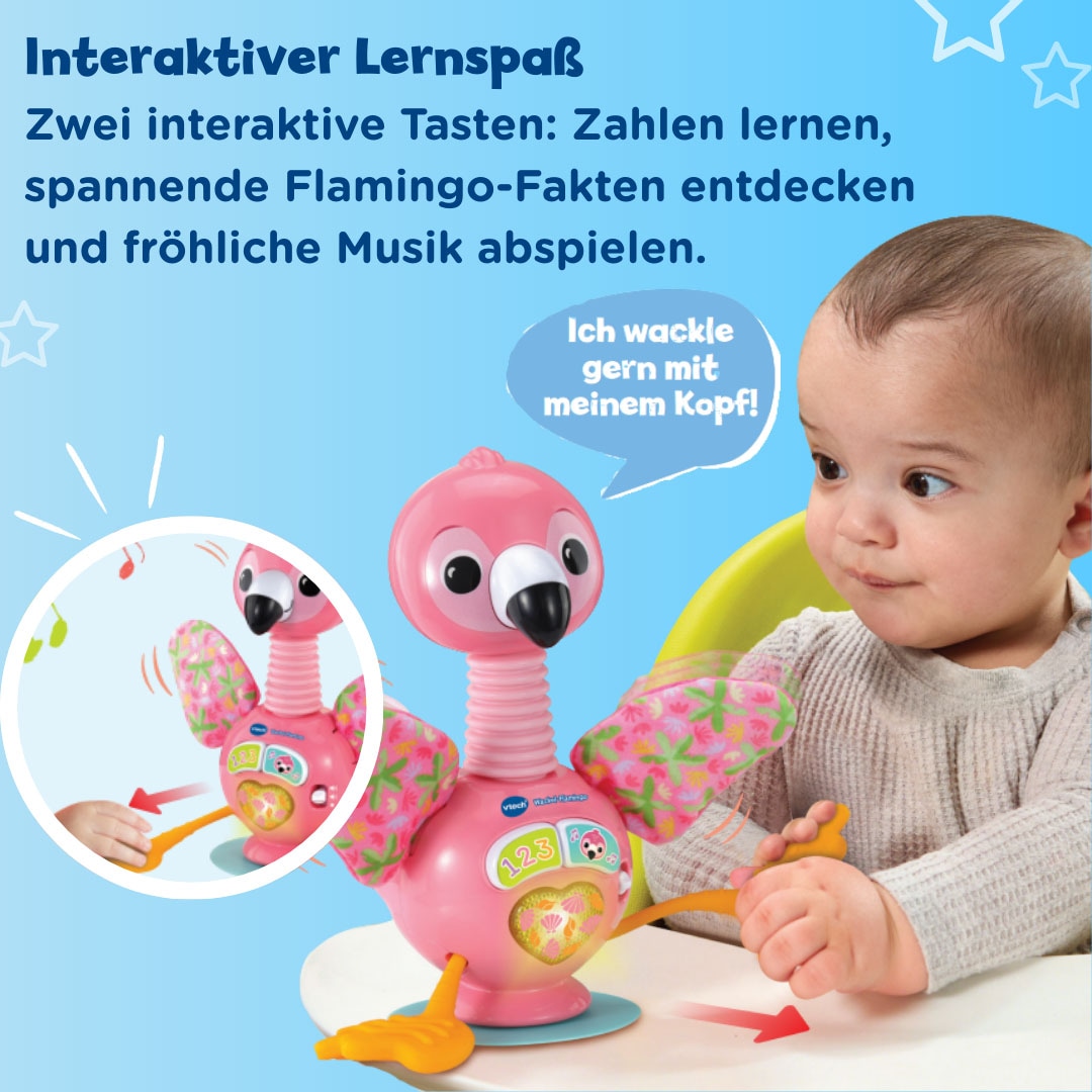 Vtech® Lernspielzeug »Vtech Baby, Wackel-Flamingo« mit Licht- und Sound
