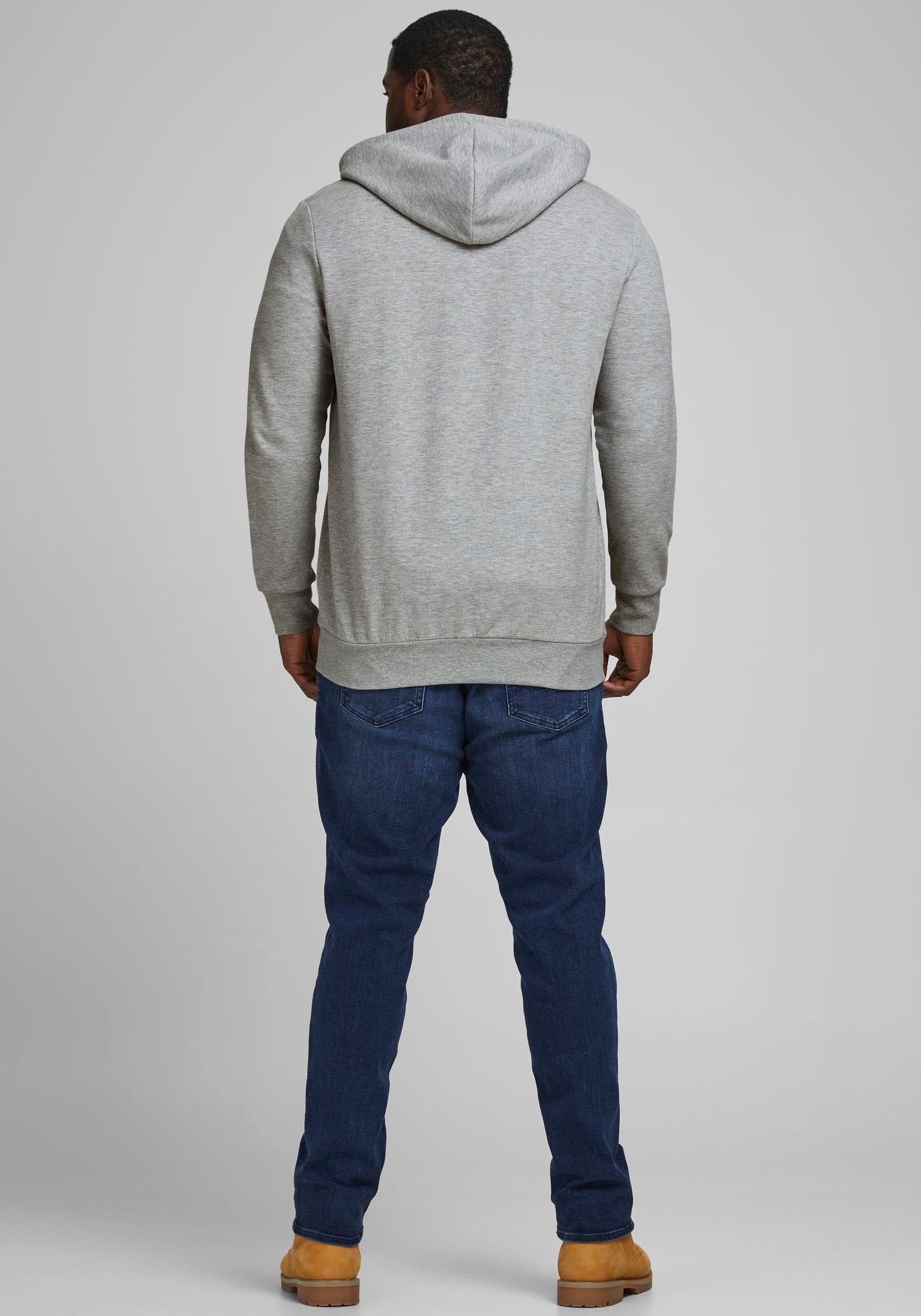 Jack & Jones PlusSize Kapuzensweatjacke »BASIC SWEAT ZIP HOOD«, bis Größe 6XL