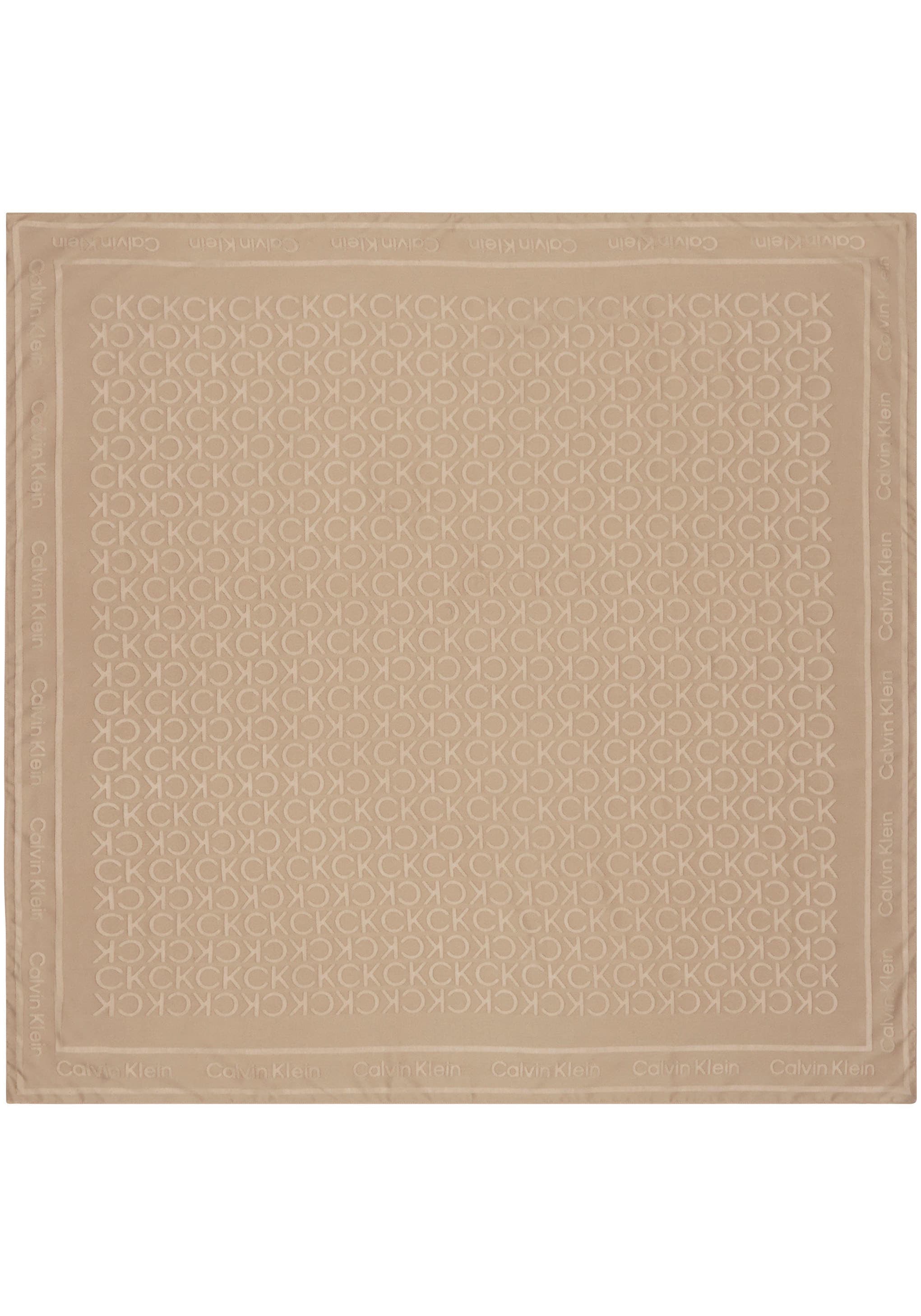 Calvin Klein Schal »BURNOUT MONOGRAM SCARF«, CK-Muster, Quadratisches Format