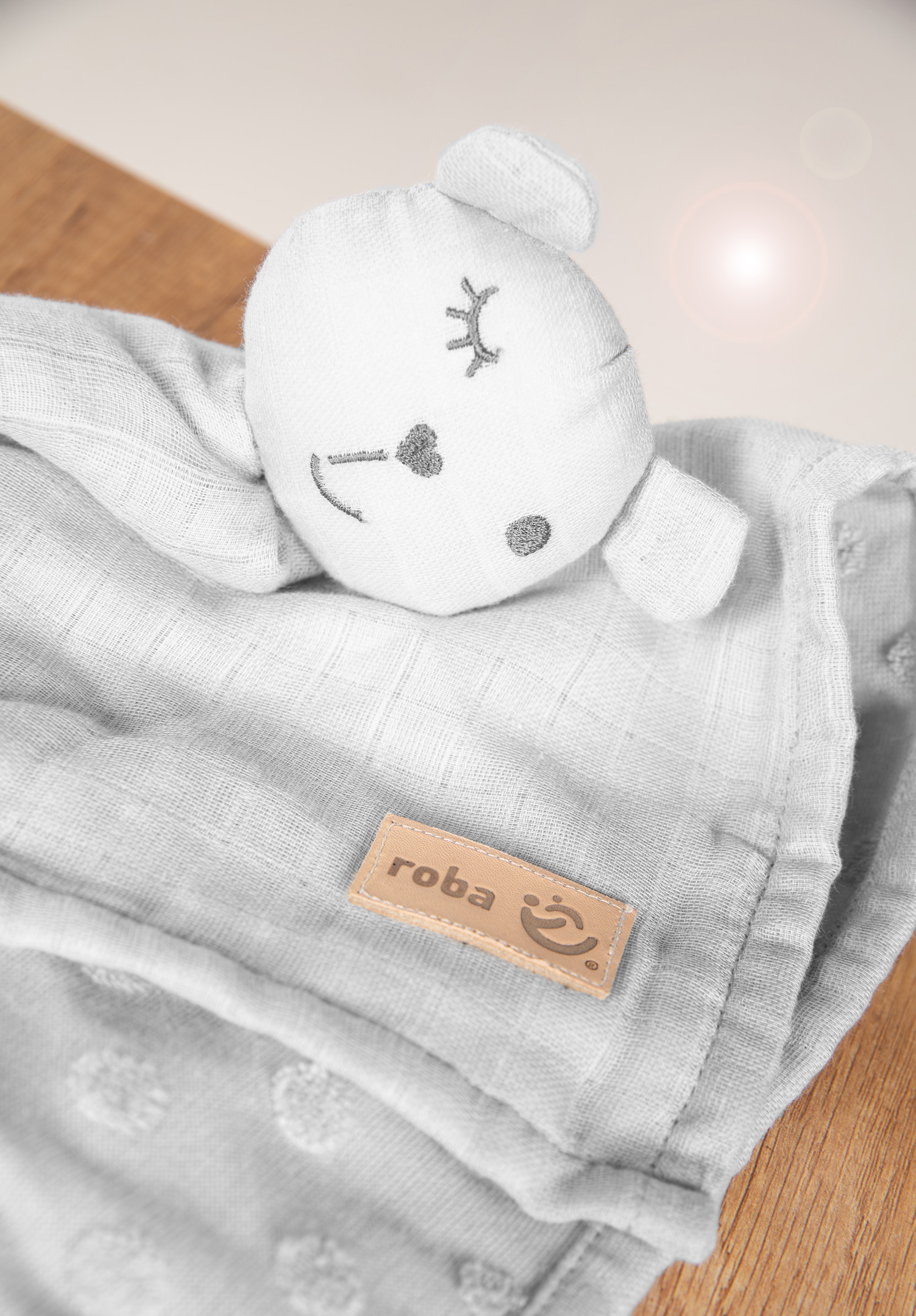 roba® Schmusetuch »Lil Planet, silbergrau«, GOTS made with organic materials, zertifiziert durch BCS 36081