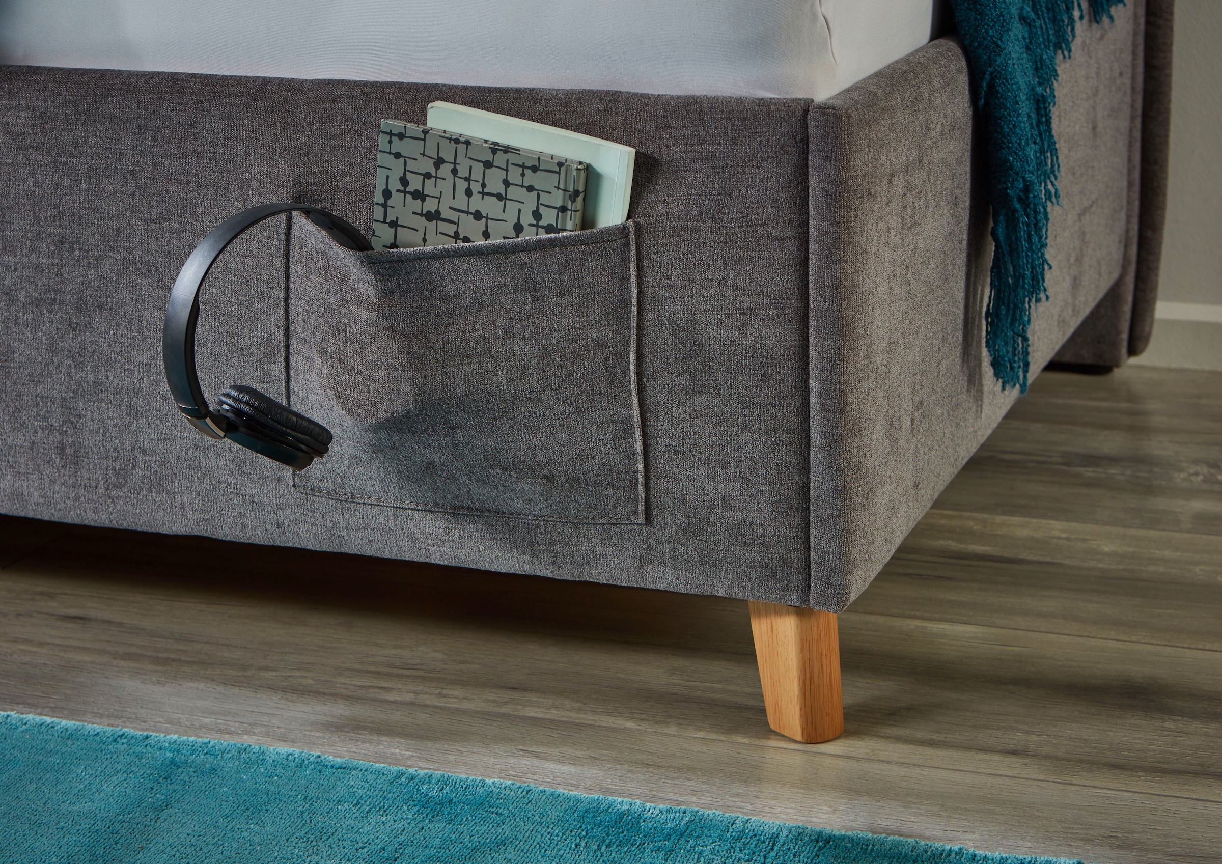 meise.möbel Kinderbett »FUN II« Polsterbett wahlweise mit Bettkasten, Jugendbett inkl. USB-Anschluss