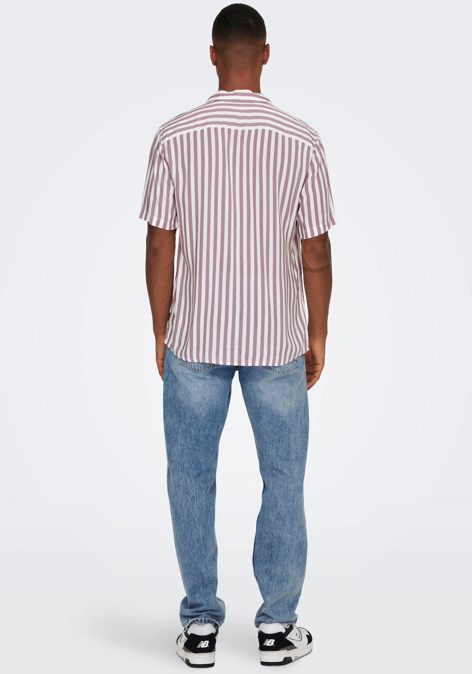 ONLY & SONS Kurzarmhemd »ONSWAYNE LIFE SS VISCOSE«