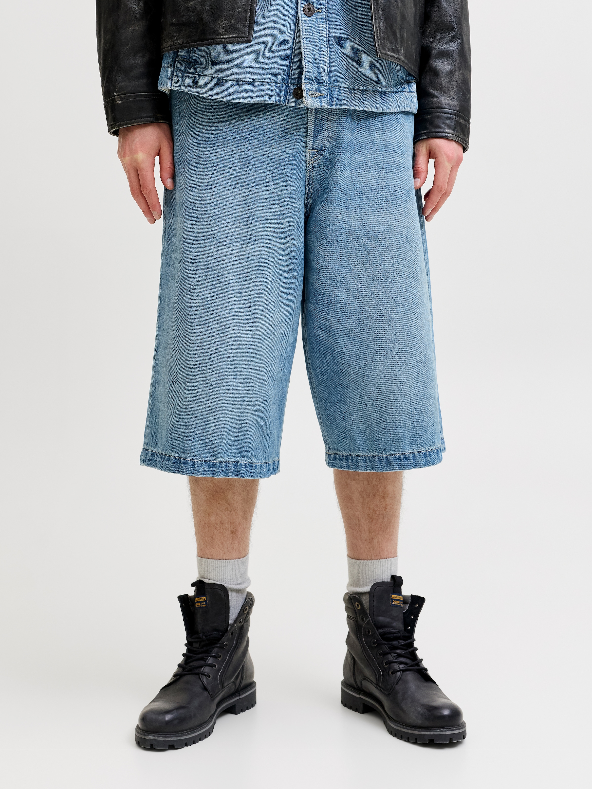 Jack & Jones Jeansbermudas »JJIBILLY JJLUCA JORTS AKM 793 LN« Baumwolle