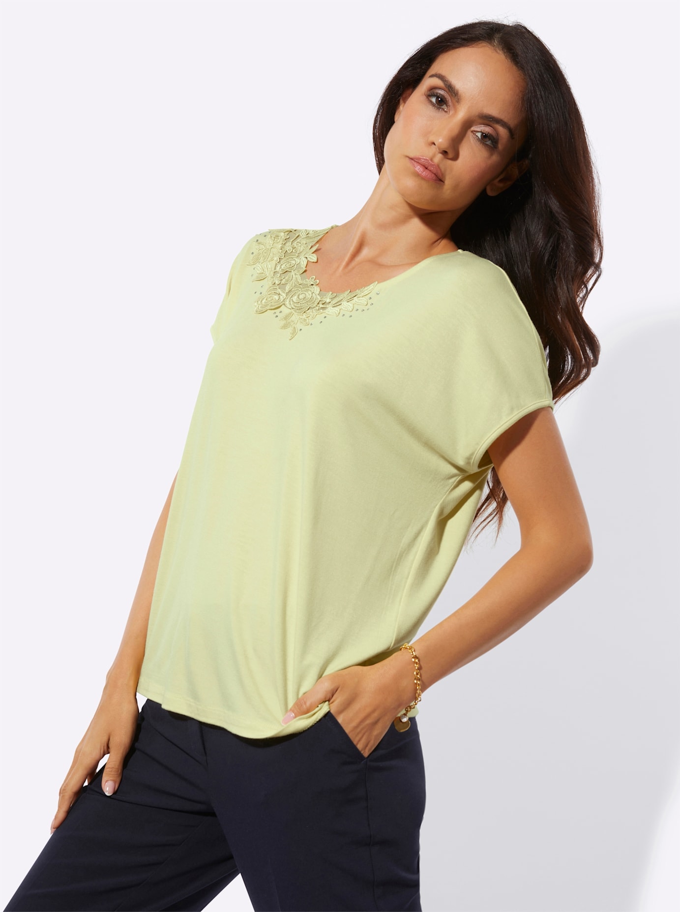 creation L Rundhalsshirt »Modal-Mix-Shirt« 1 tlg.