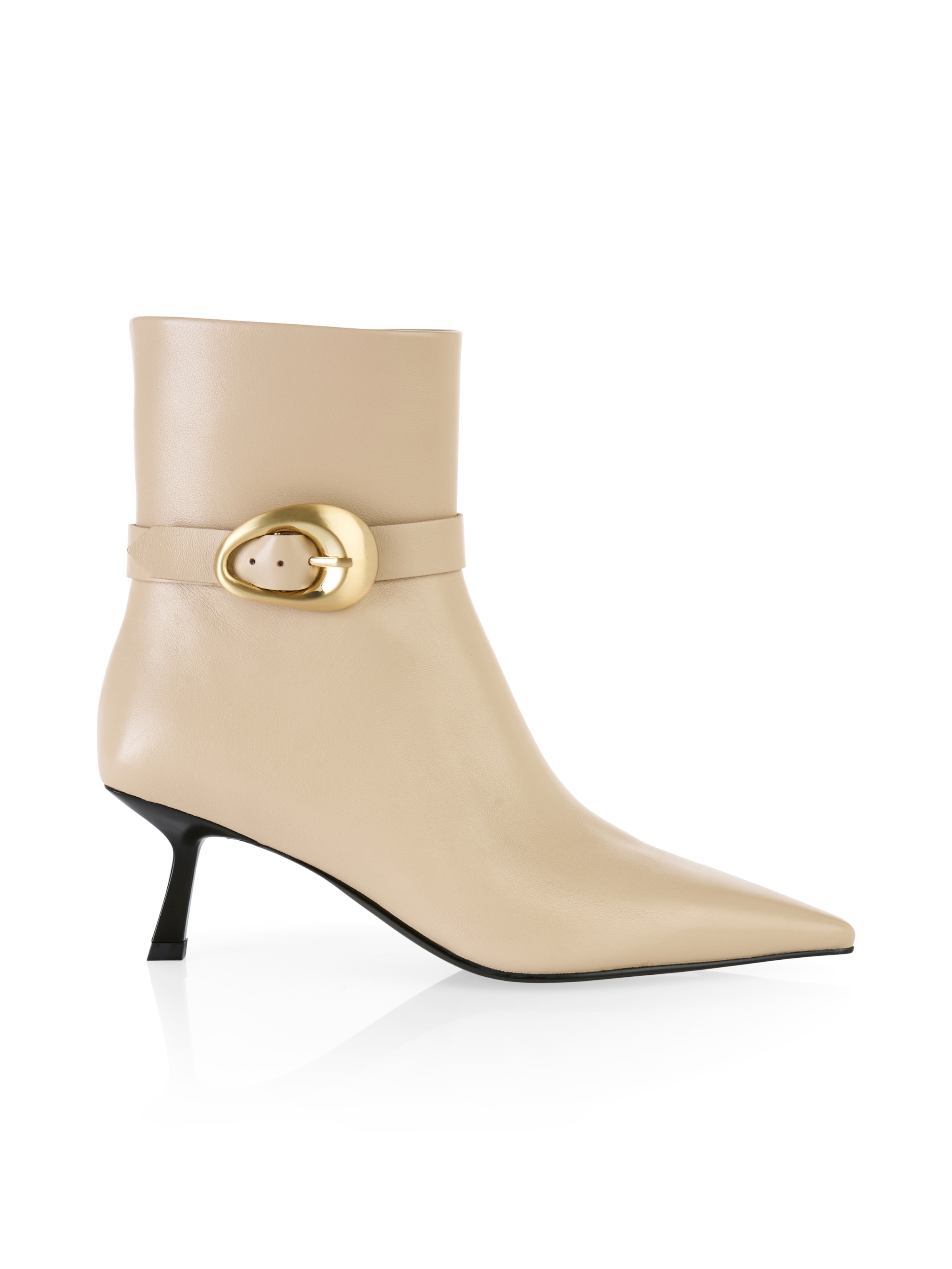 Marc Cain Stiefelette »Collections Feminine Rigour«, Stiletto, Kitten Heel mit Zierschnalle und Reißverschluss