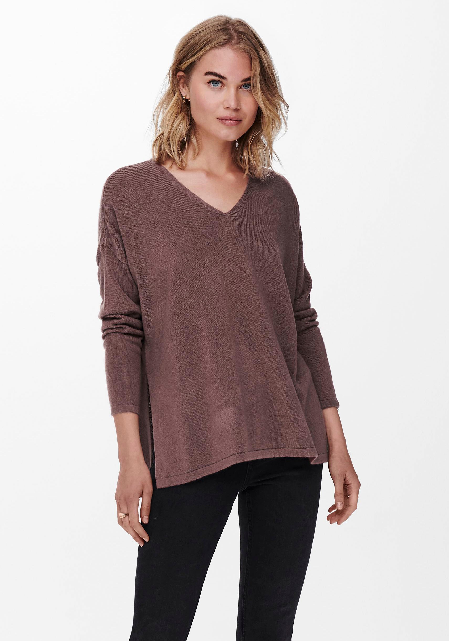 Only V-Ausschnitt-Pullover »ONLAMALIA L/S V-NECK«