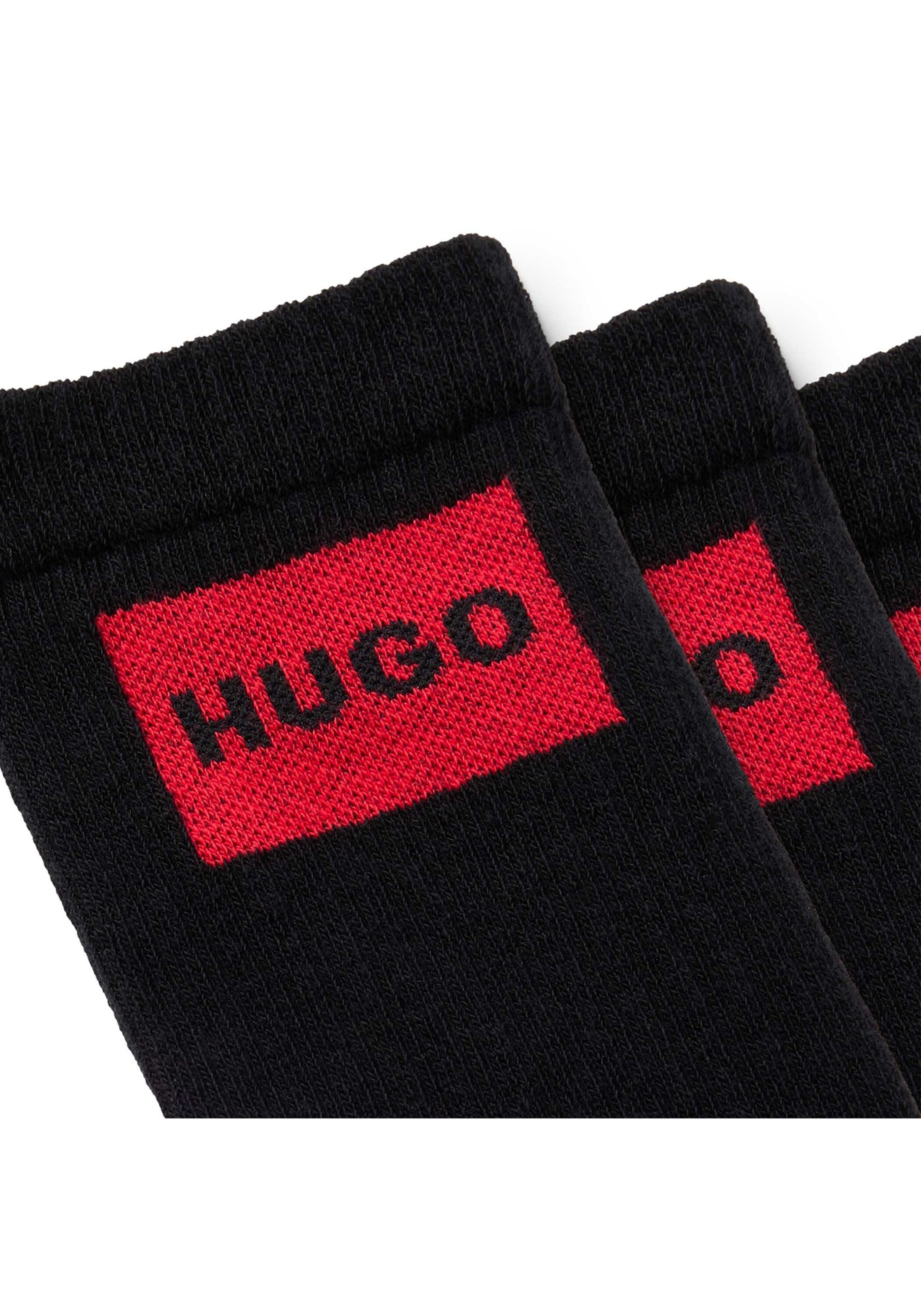 HUGO Socken »Socken 3P QS RIB LABEL CC 3er Pack«