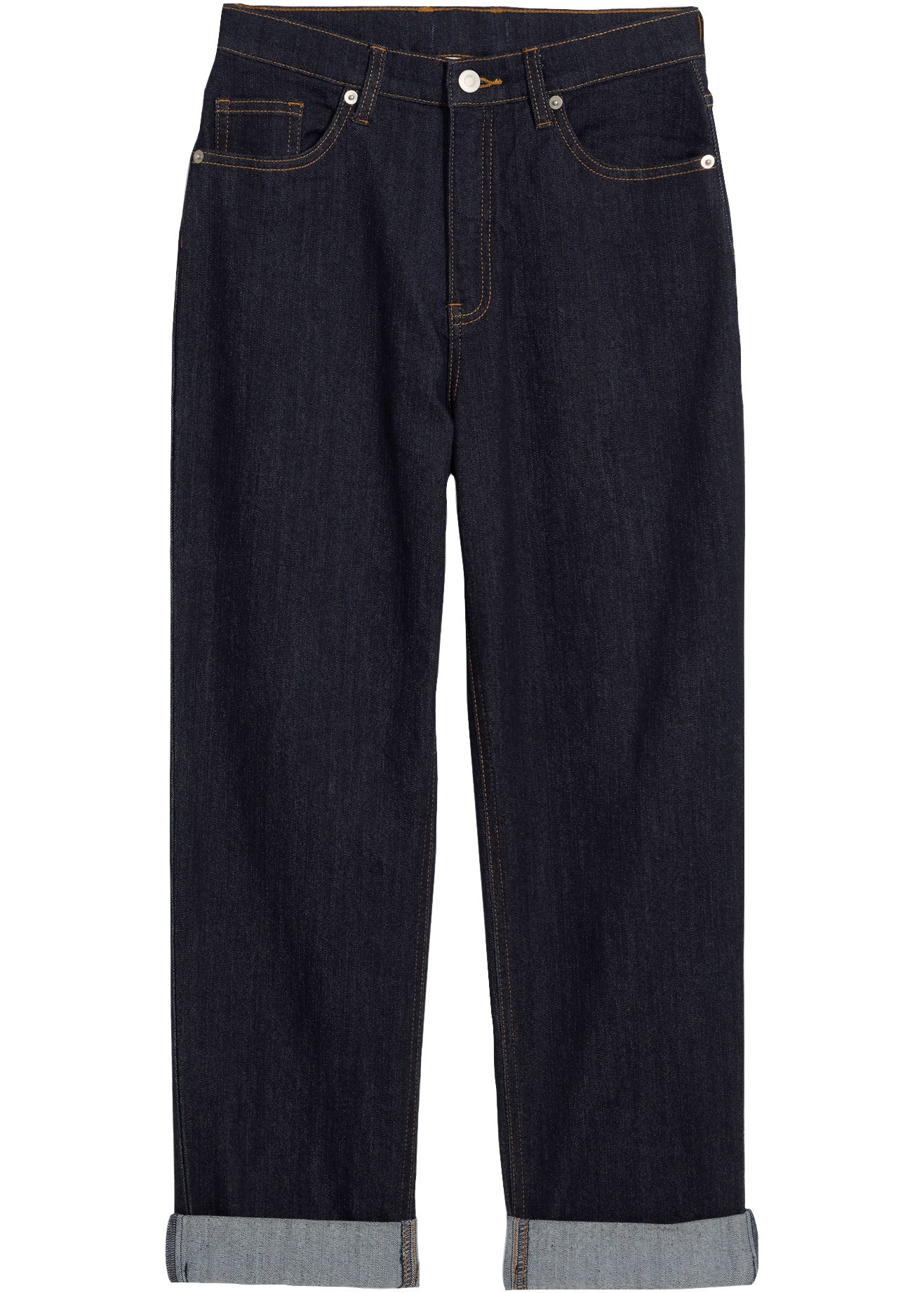 bonprix Loose-fit-Jeans im Baggy-Look, mit Turn-Up-Saum, lockere Passform